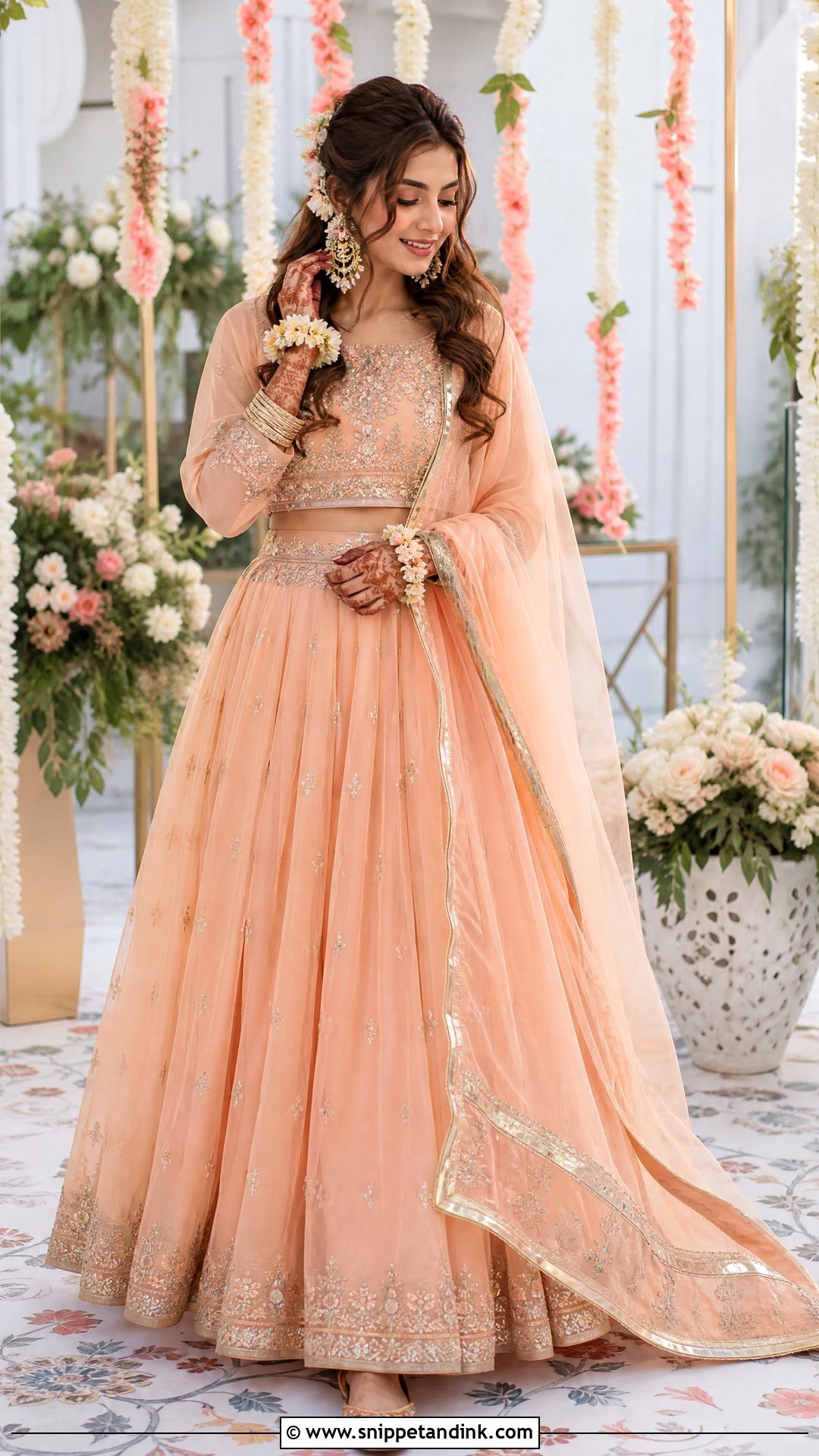 Organza Mehndi Dress For Bride - Snippet and Ink - 25 Mehndi Dress for Bride Pakistani Bridal Ideas