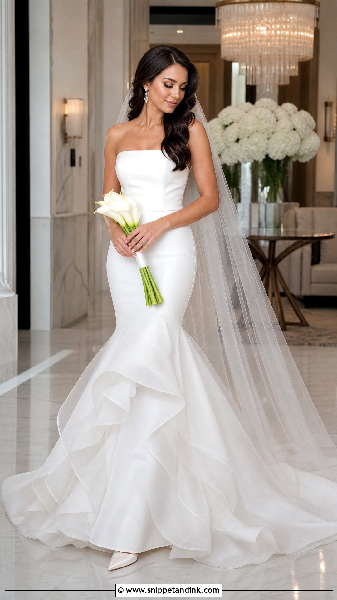 Organza Mermaid Wedding Dress - Snippet and Ink - 20 Organza Bridal Ideas