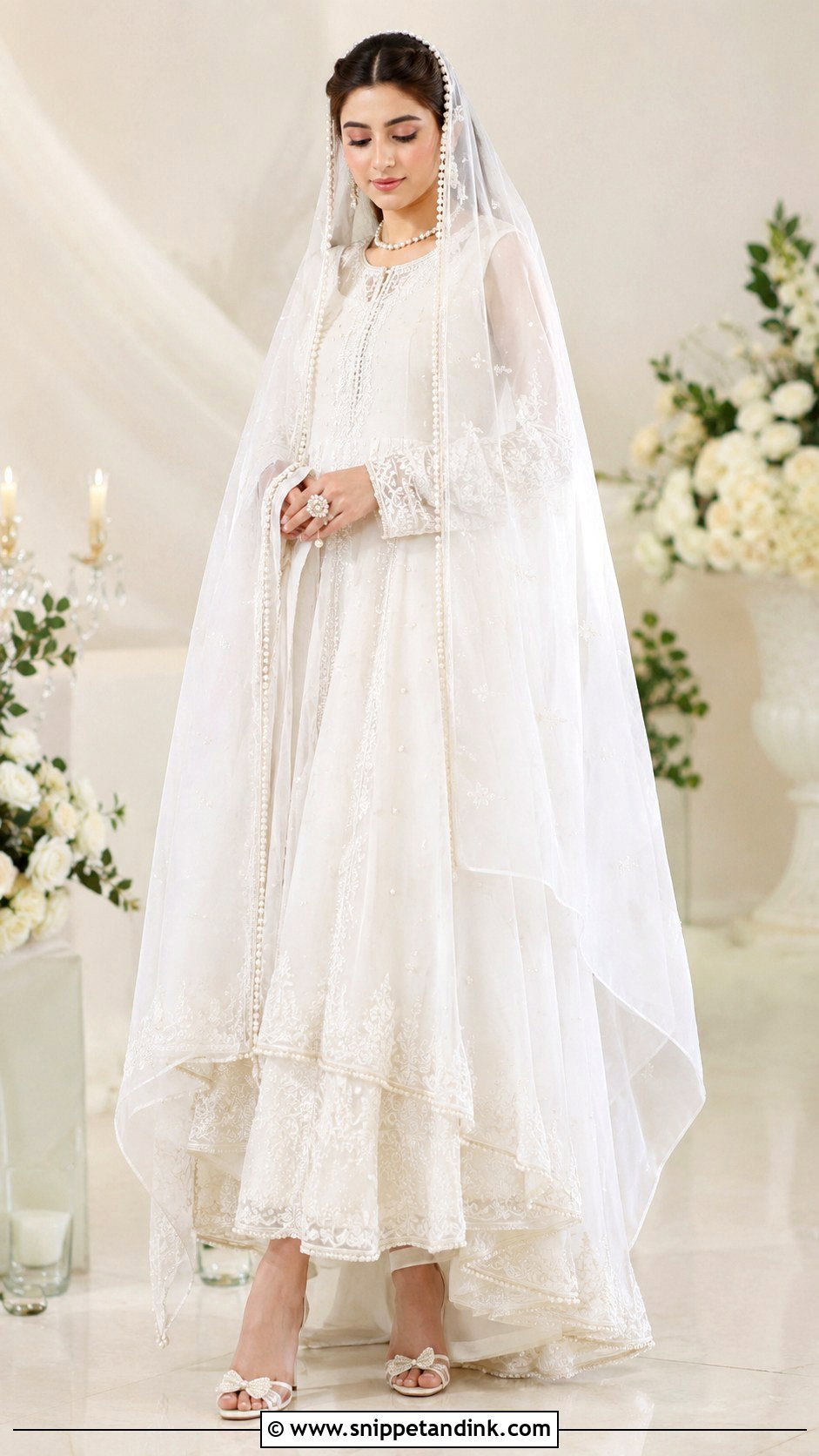 Organza Nikkah Dress - Snippet and Ink - 30 Nikkah Dress for Bride Ideas