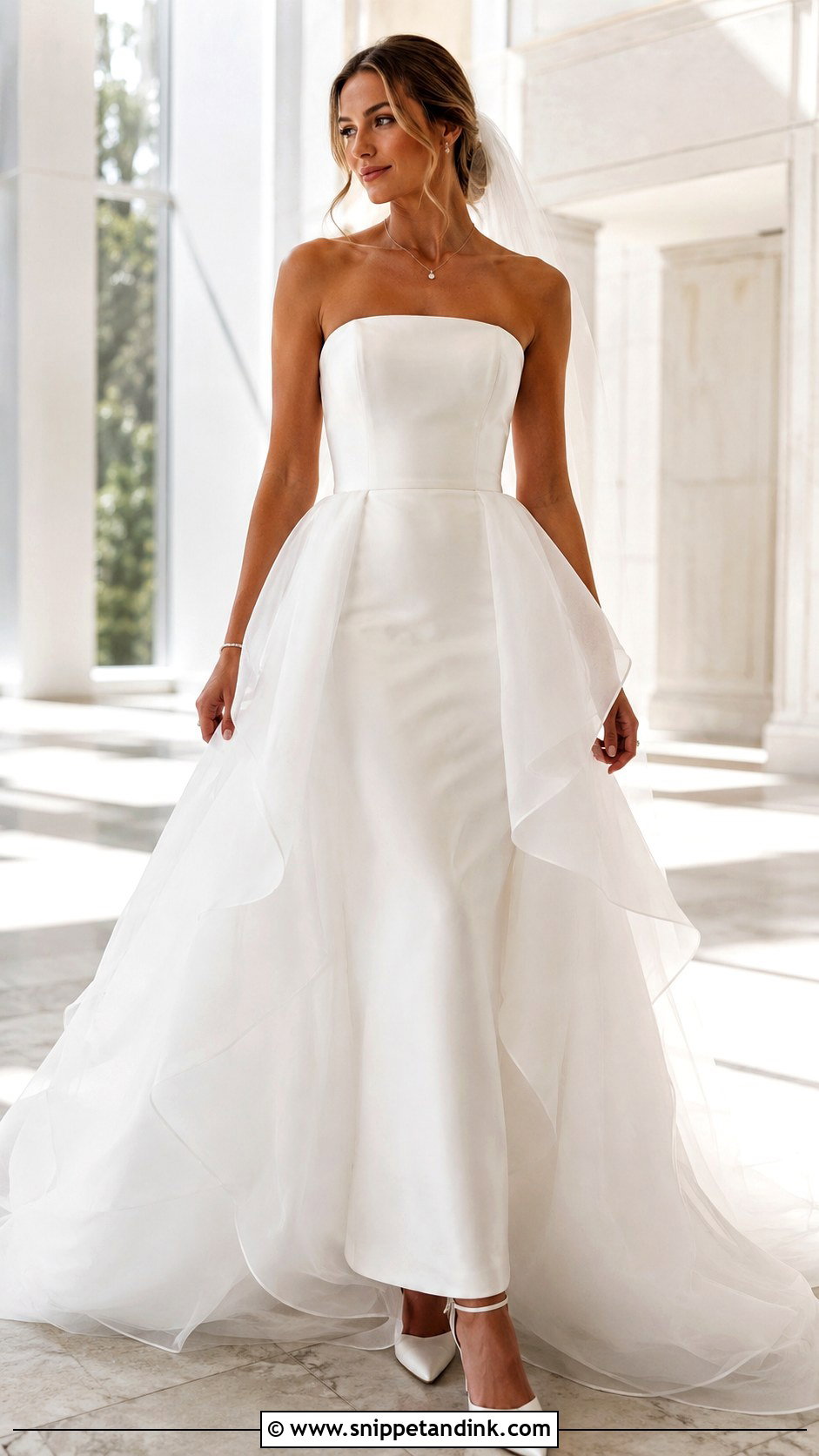 Organza Overskirt Wedding Dress - Snippet and Ink - 25 Overskirt Wedding Dress Ideas