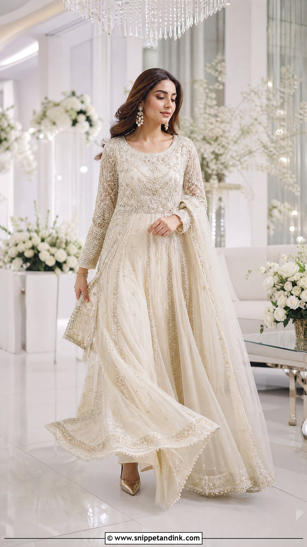 Organza Pakistani Bridal Maxi - Snippet and Ink - 20 Wedding Dresses Pakistan