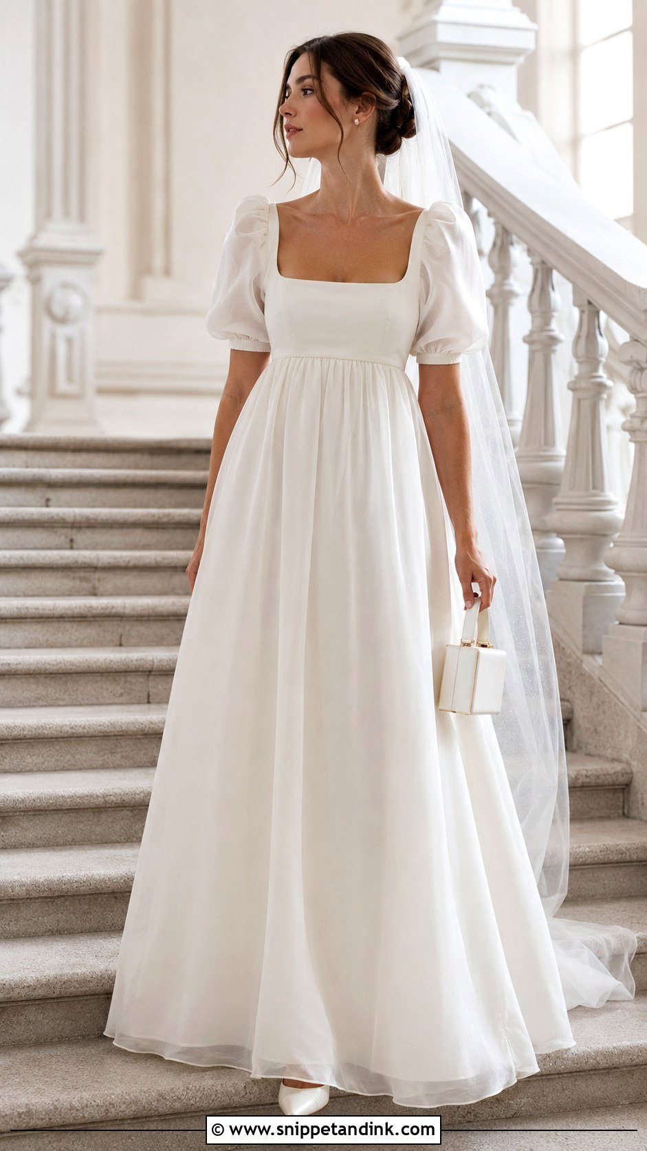 Organza Regency Wedding Dress - Snippet and Ink - 25 Regency Wedding Dress Ideas