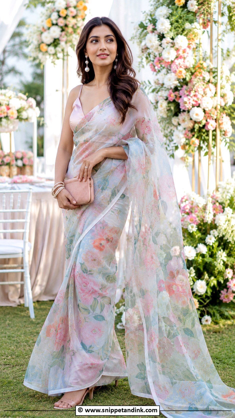 Organza Saree - Snippet and Ink - 30 Indian Wedding Dresses