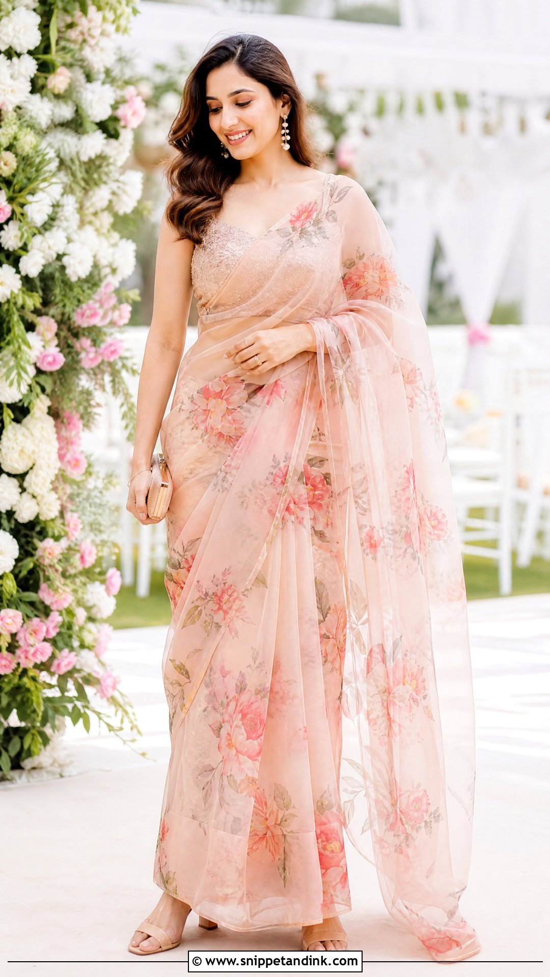 Organza Saree For Indian Wedding - Snippet and Ink - 25 Trendy Indian Outfits for Wedding
