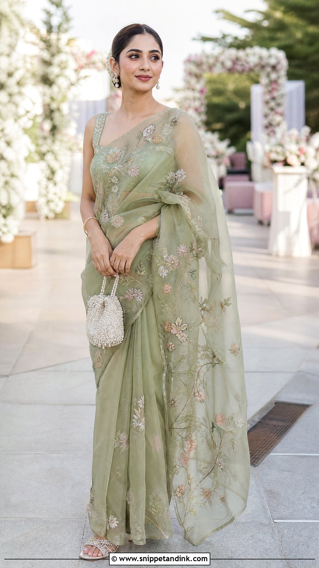 Organza Saree For Sister Wedding - Snippet and Ink - 25 Wedding Wear for Sister Ideas