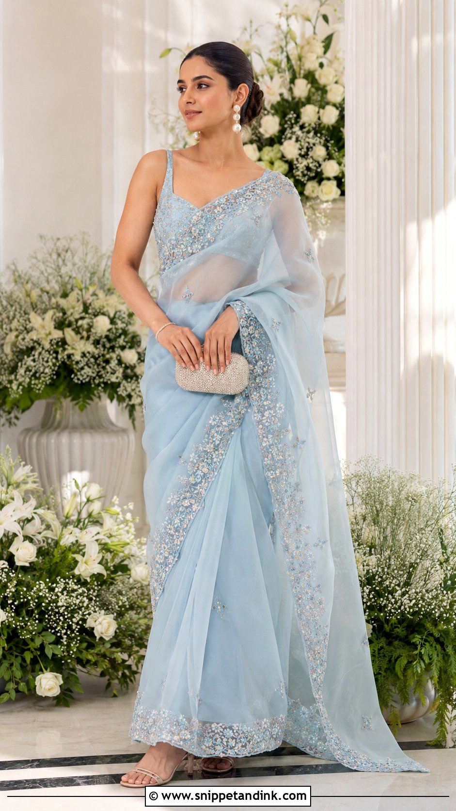 Organza Saree For Wedding - Snippet and Ink - 25 Indian Weddings Shadi Outfits