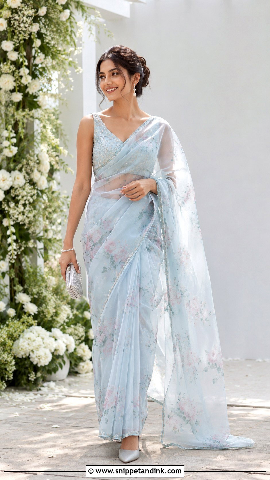 Organza Saree Outfit - Snippet and Ink - 20 Indian Marriage Outfits for Women