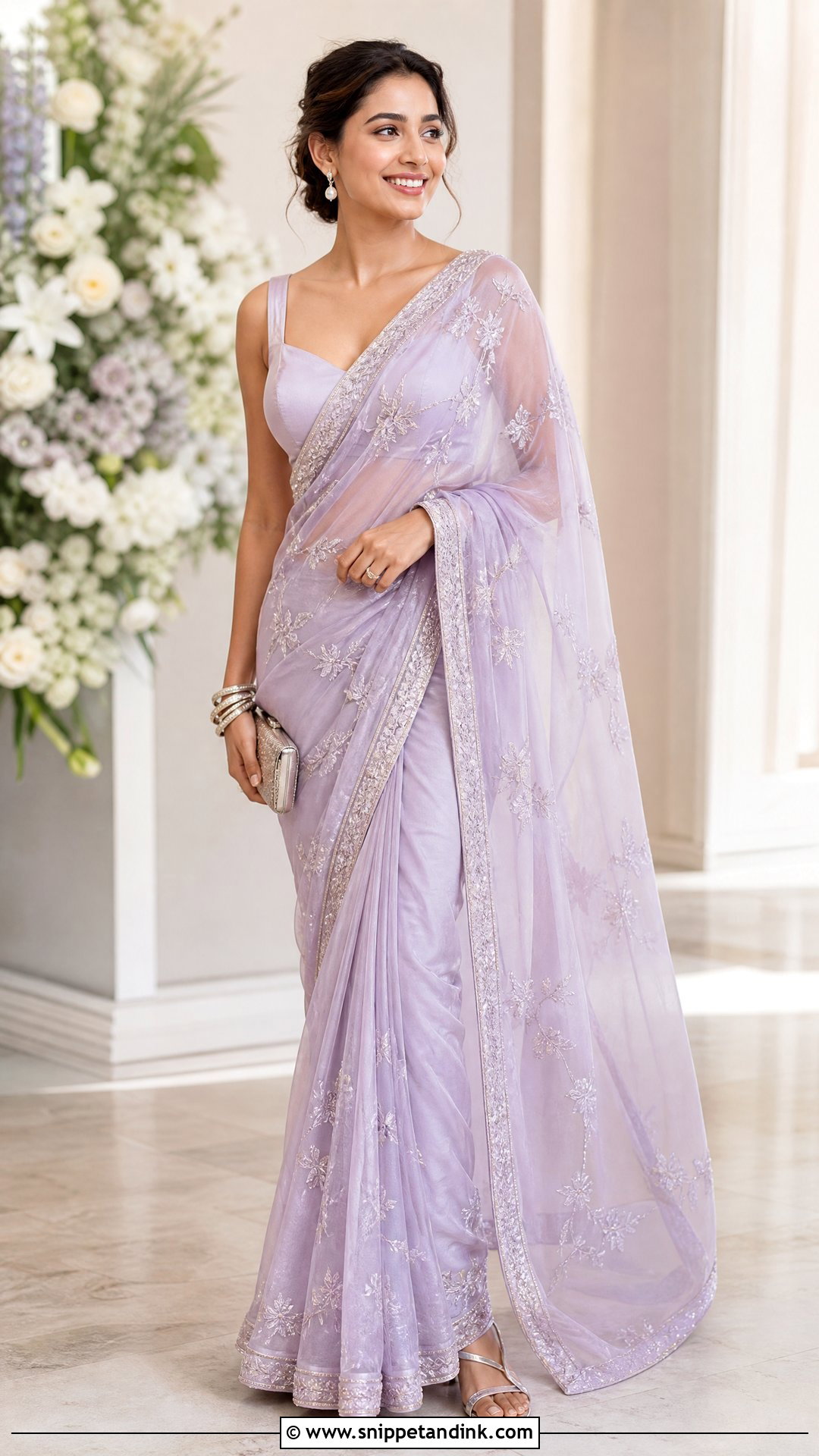 Organza Saree Wedding Dress - Snippet and Ink - 25 Traditional Indian Wedding Dress Ideas