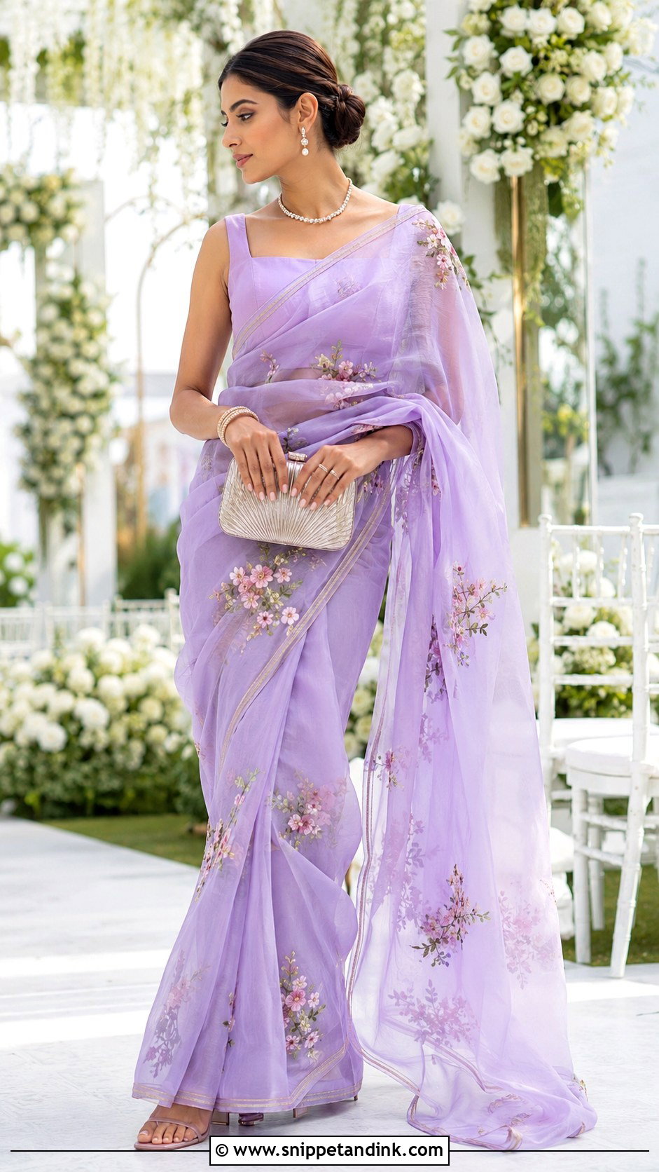 Organza Saree for Indian Wedding - Snippet and Ink - 20 Indian Wedding Dress for Women Ideas