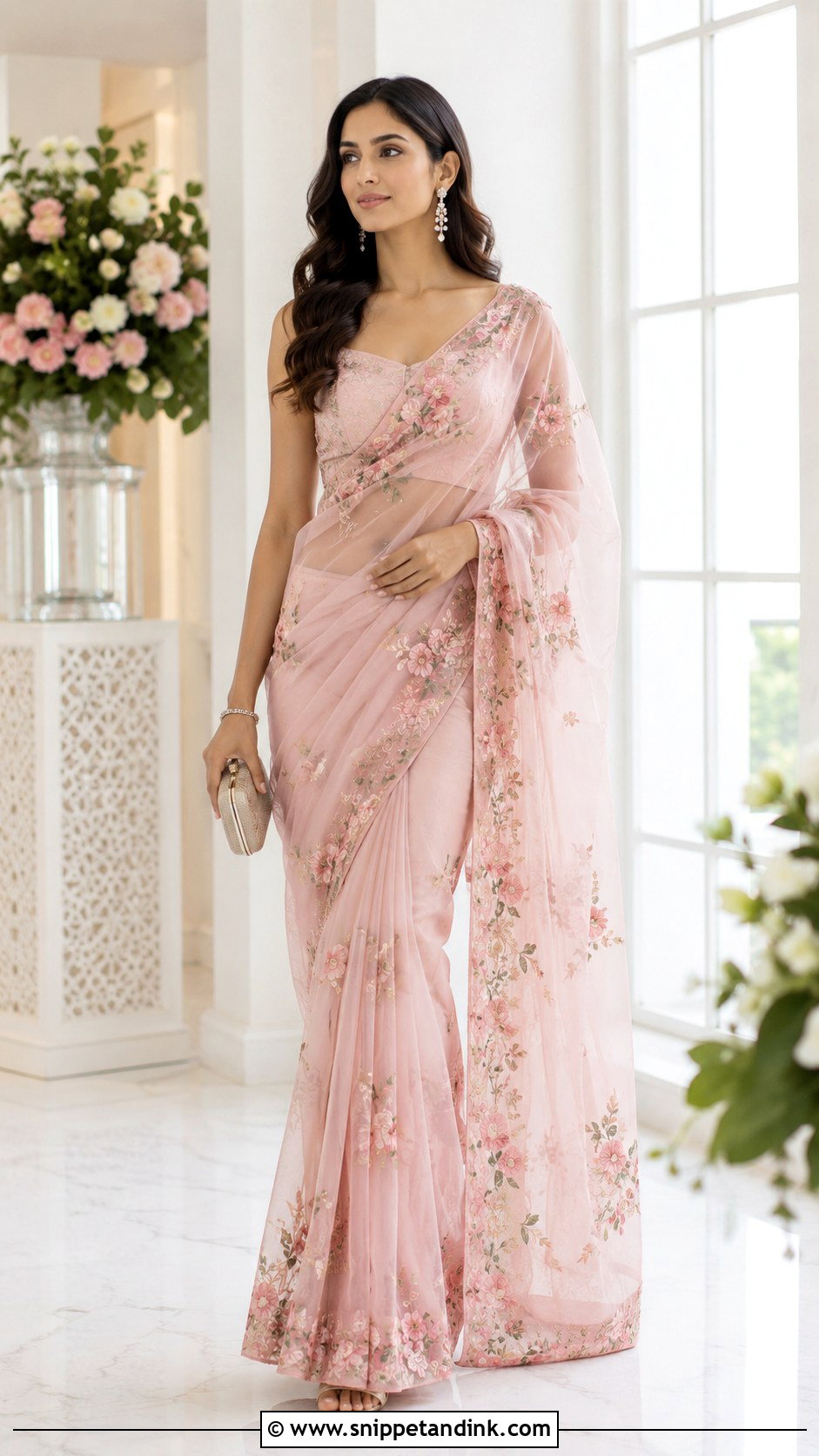 Organza Saree for Marriage Function - Snippet and Ink - 25 Marriage Function Dresses for Women