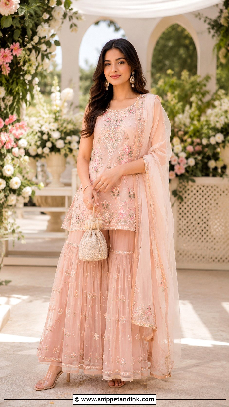 Organza Sharara Set For Day Function - Snippet and Ink - 25 Sharara Set Indian Weddings Ideas