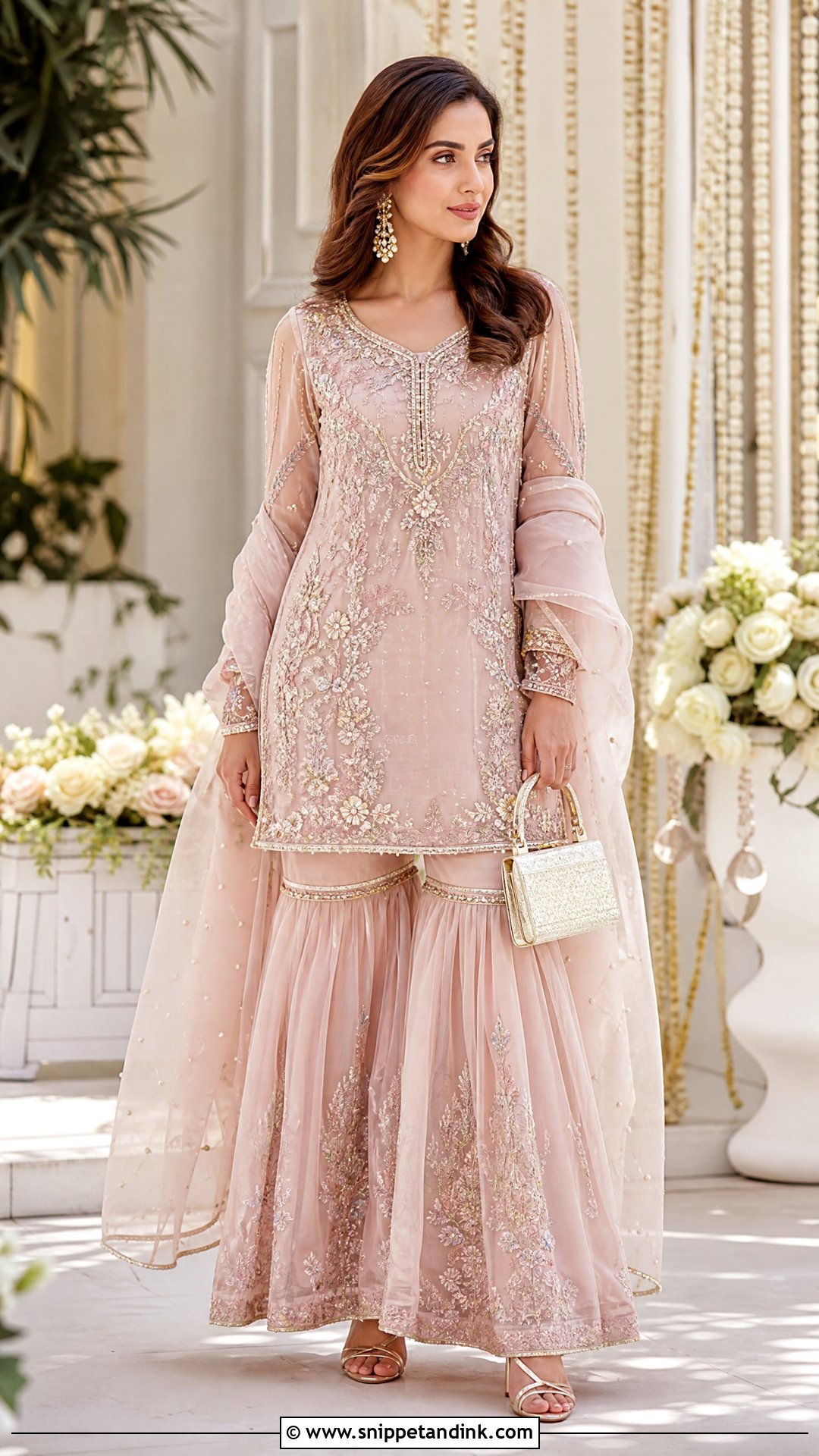 Organza Sharara Suit - Snippet and Ink - 25 Heavy Sharara Suits for Wedding