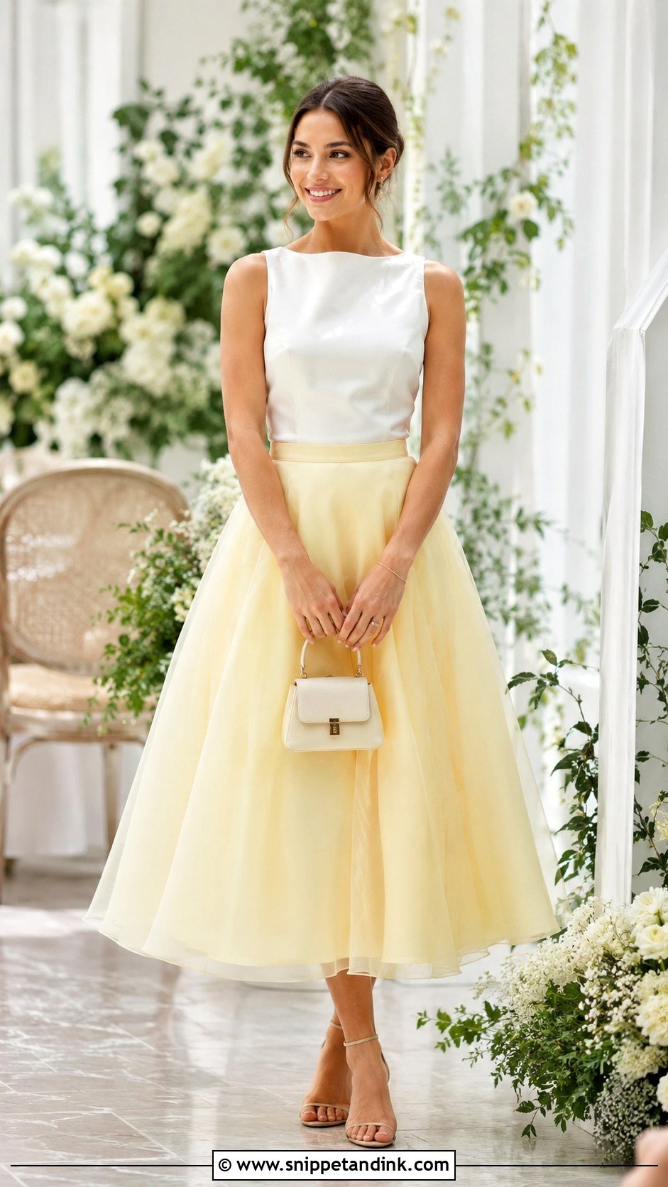 Organza Skirt And Sleeveless Top For Wedding - Snippet and Ink - 25 Skirt and Top for Wedding Ideas