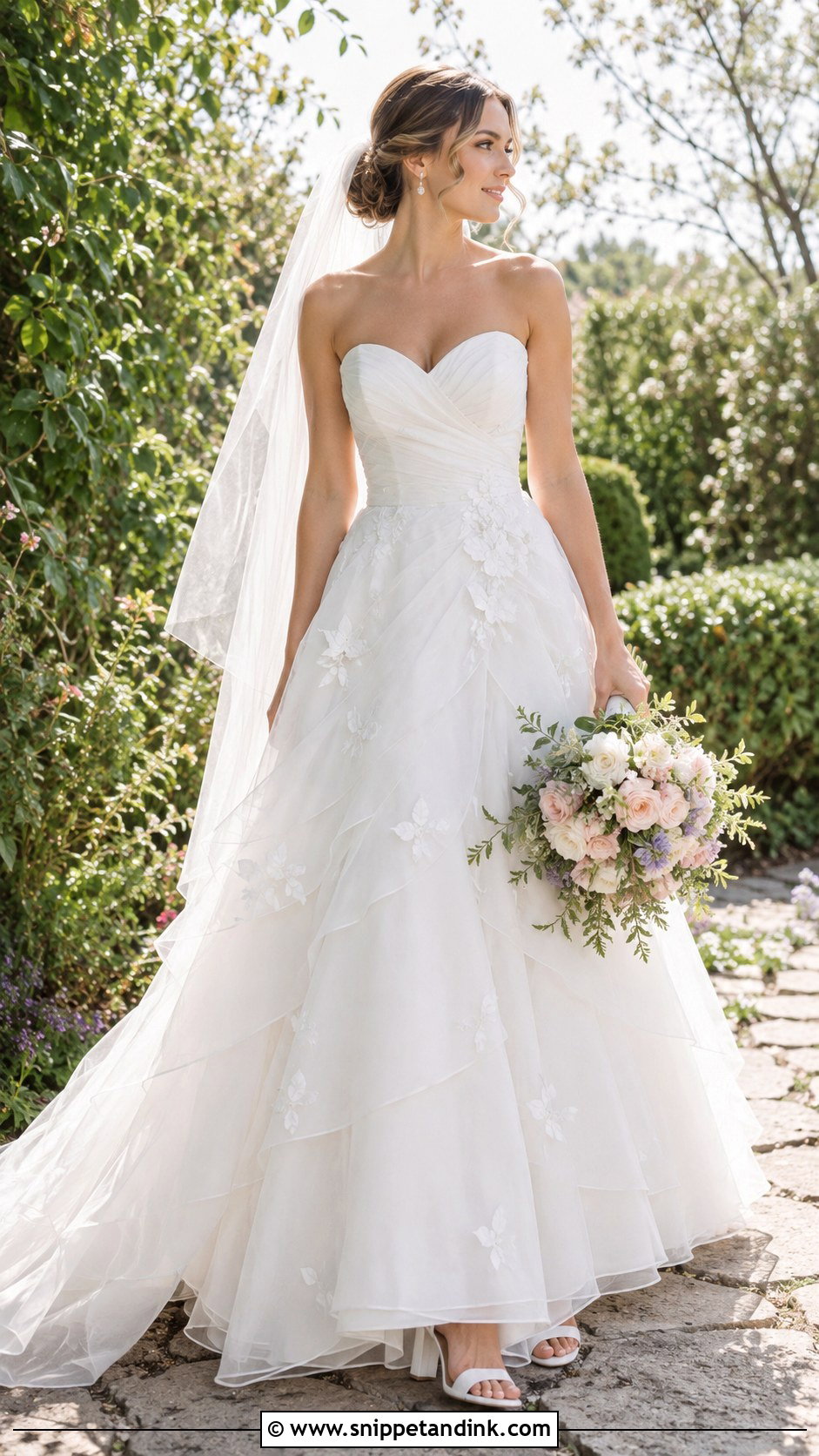 Organza Sweetheart Neckline Wedding Dress - Snippet and Ink - 20 Wedding Dresses Sweetheart Neckline