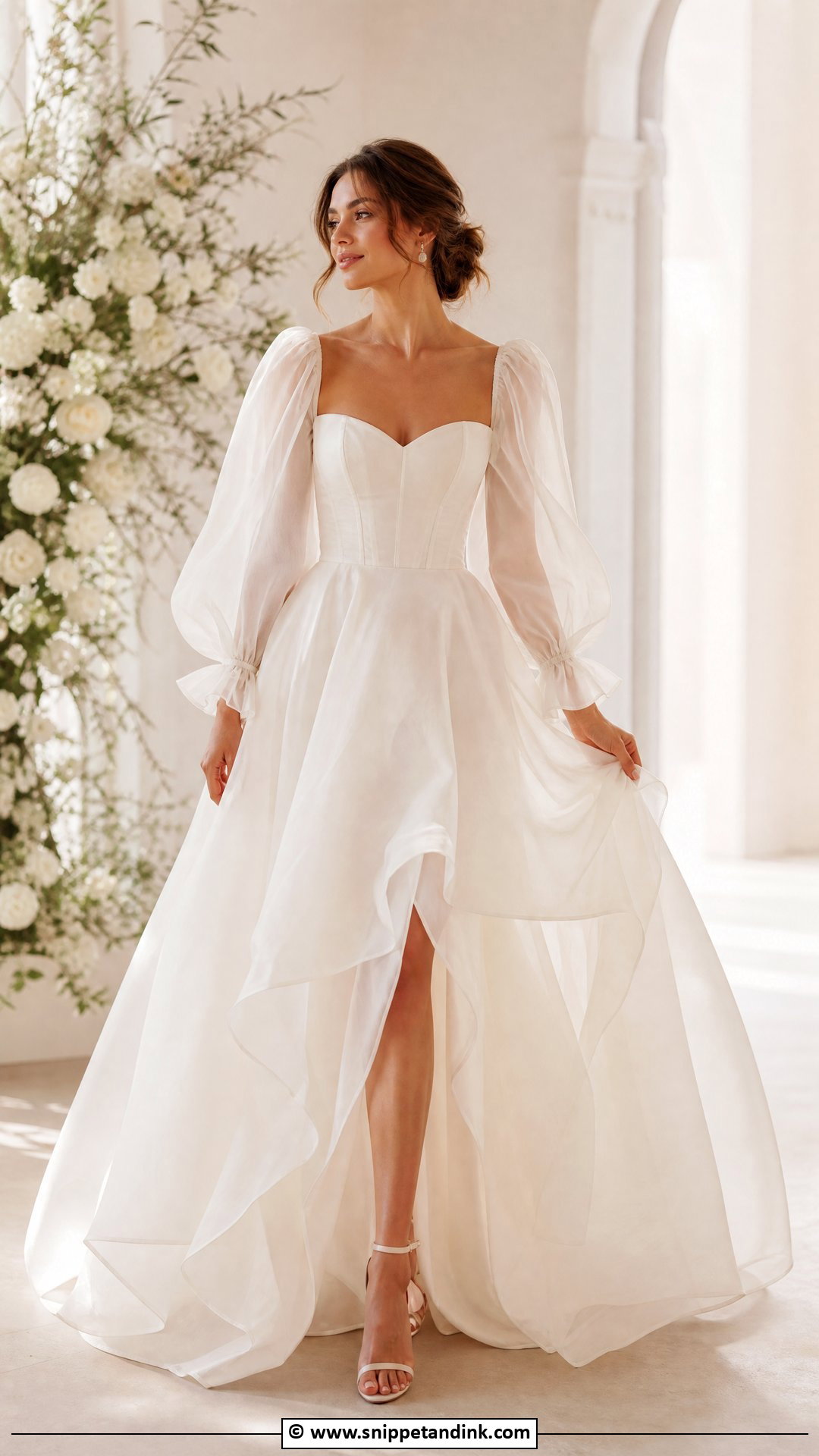 Organza Wedding Dress - Snippet and Ink - 35 Elegant Wedding Dress Ideas