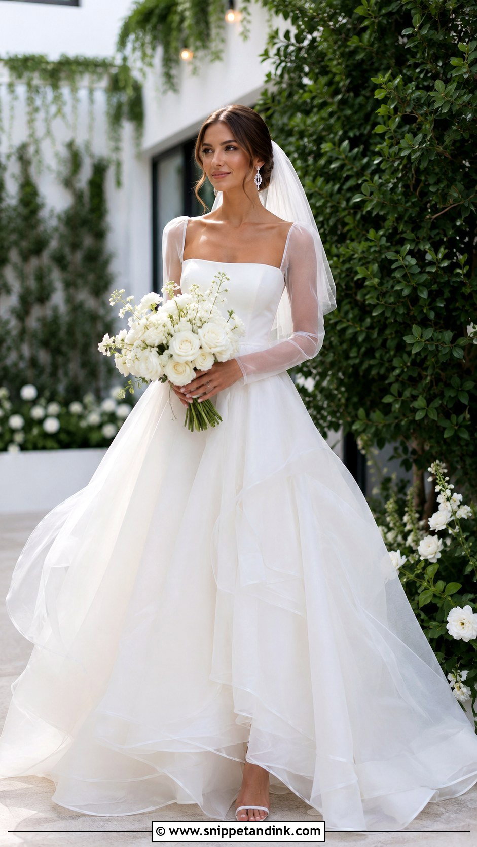 Organza Wedding Dress - Snippet and Ink - 25 Ethereal Wedding Dress Goddesses Ideas