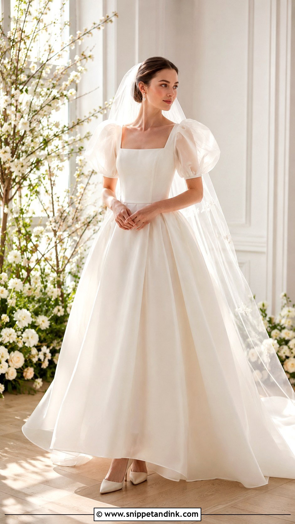 Organza Wedding Dress - Snippet and Ink - 30 Wedding Dresses Aesthetic