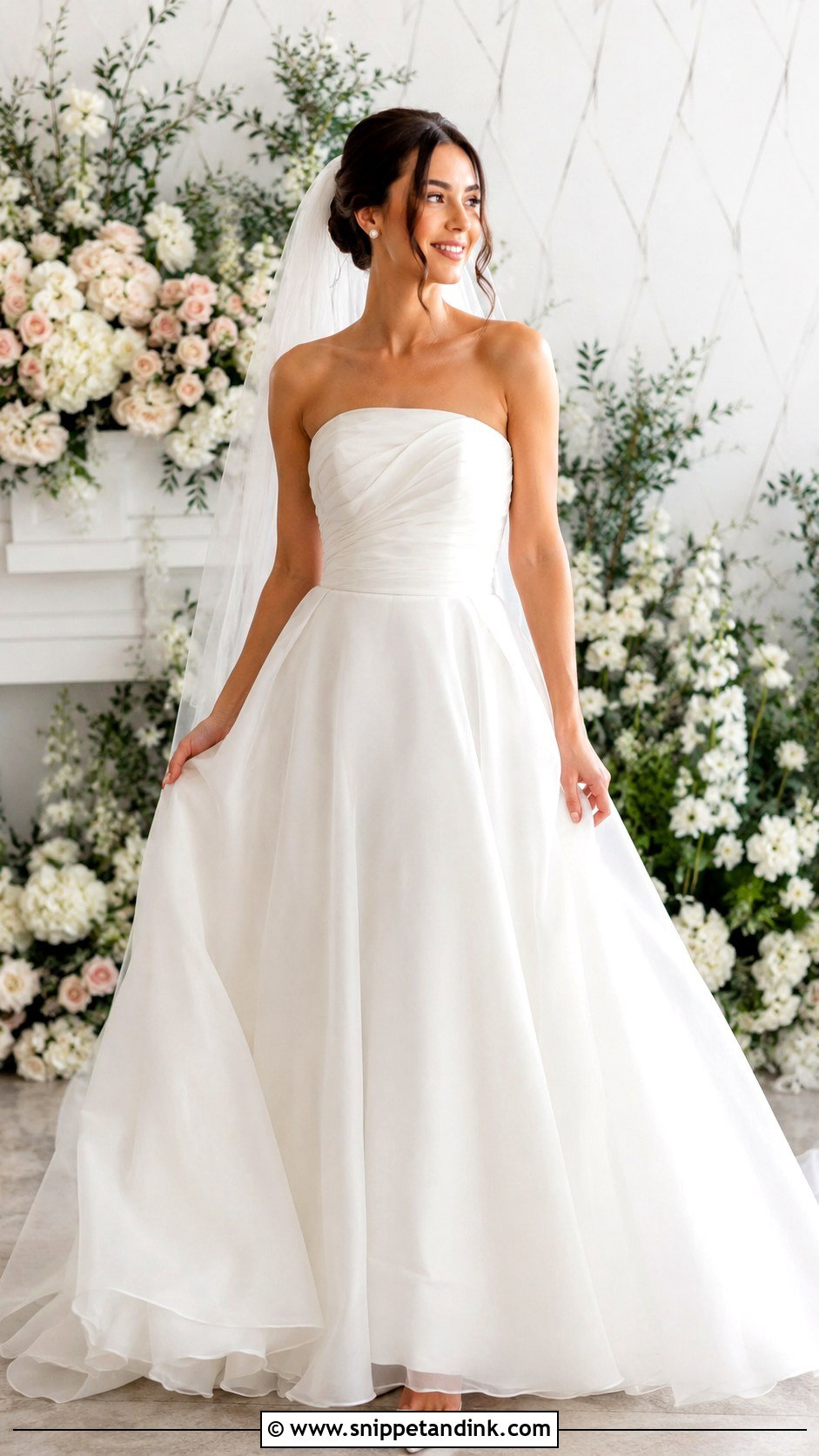 Organza Wedding Dress - Snippet and Ink - 25 Flowy Romantic Wedding Dress Ideas