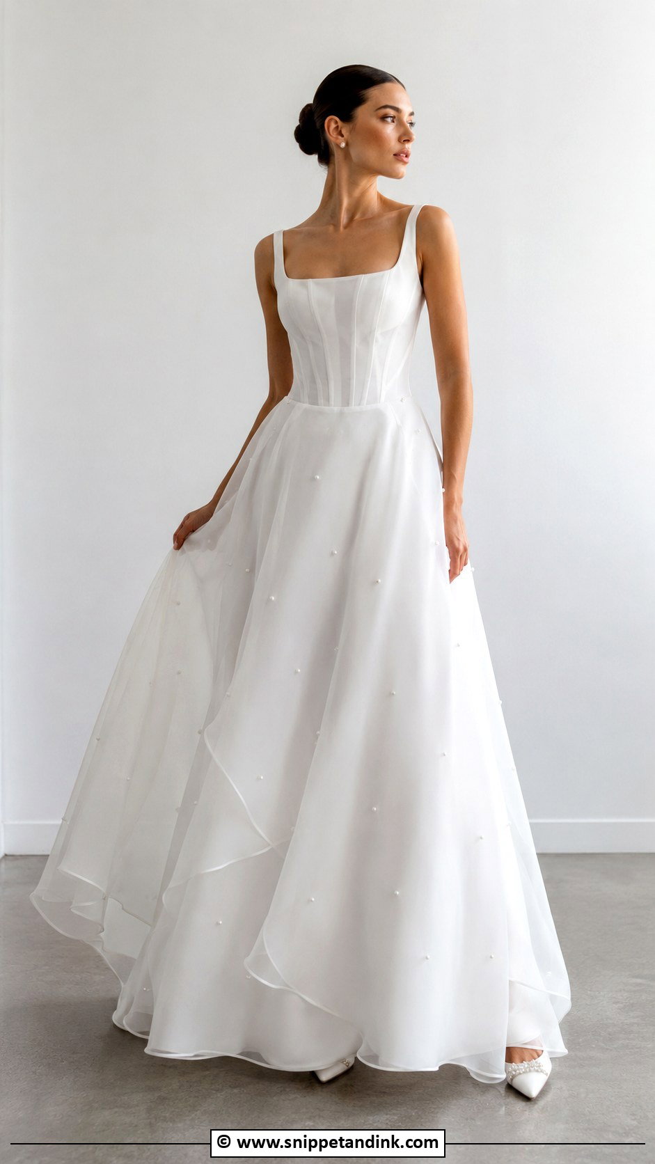 Organza Wedding Dress - Snippet and Ink - 30 Flowy Wedding Dress Ideas