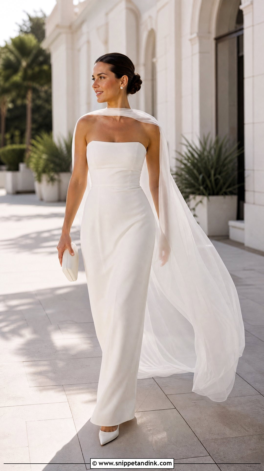 Organza Wedding Dress With Cape - Snippet and Ink - 20 Organza Bridal Ideas