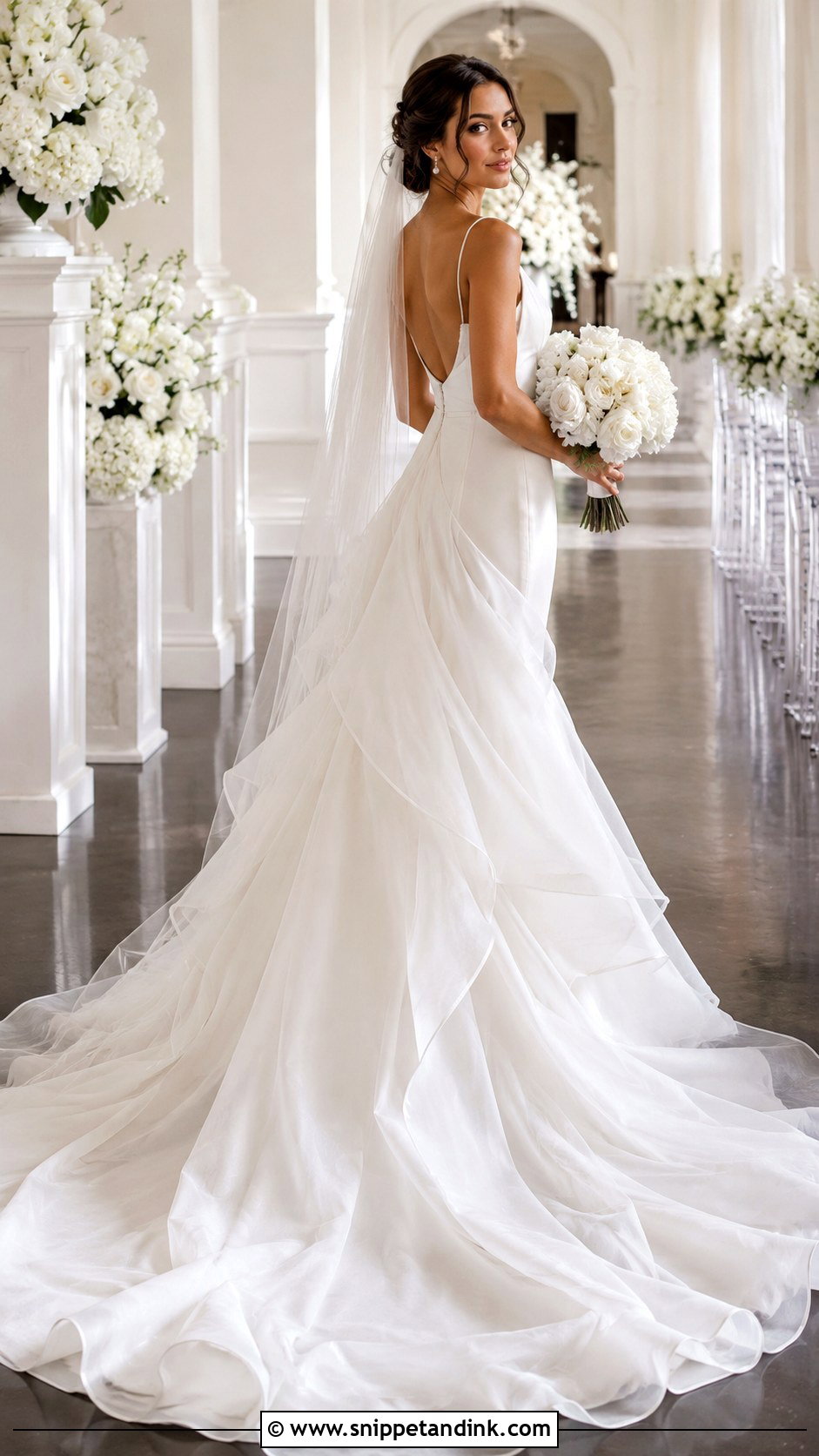 Organza Wedding Dress With Train - Snippet and Ink - 30 Organza Wedding Dress Ideas