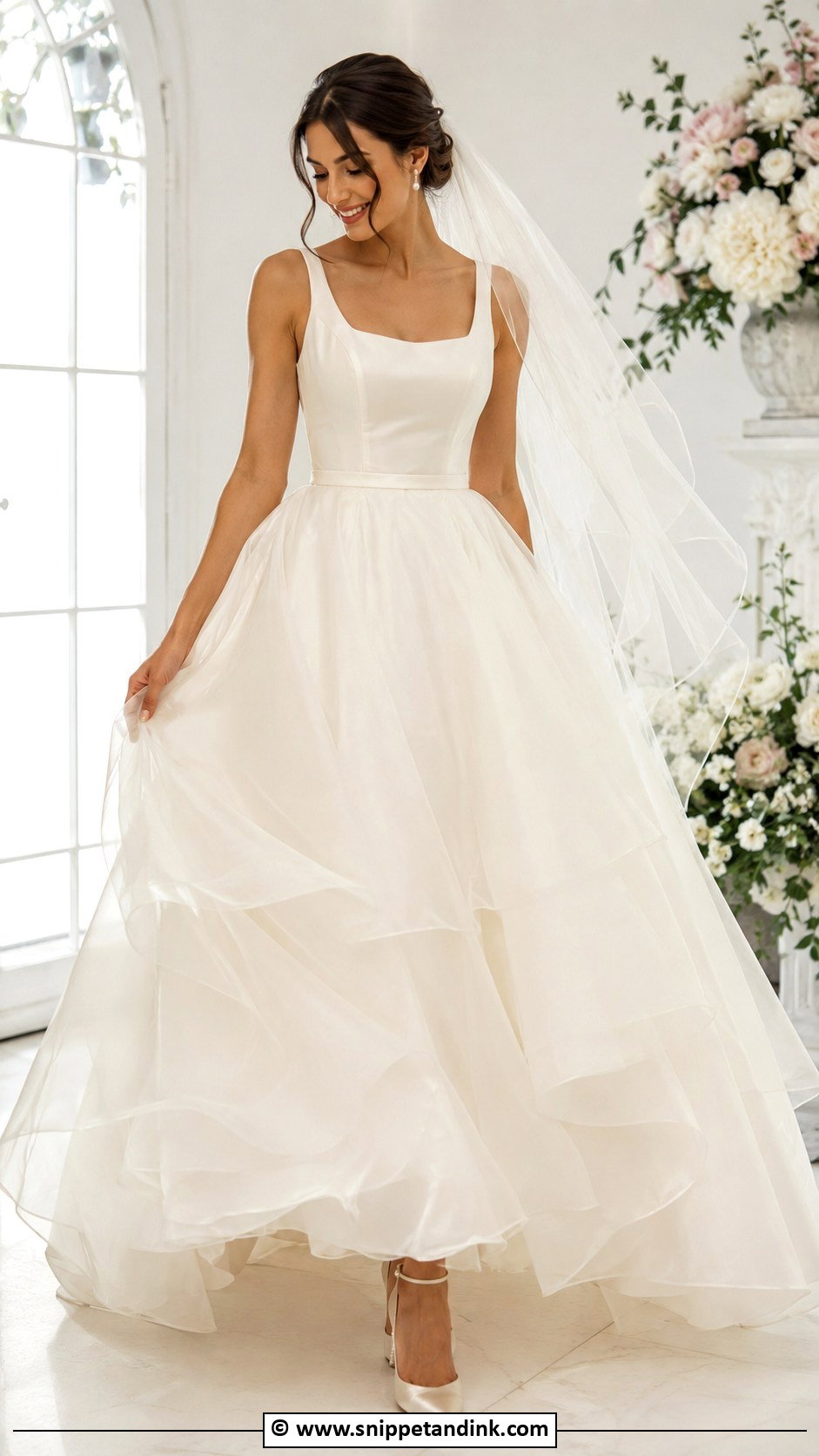 Organza Wedding Gown - Snippet and Ink - 30 Classy Wedding Gown Ideas