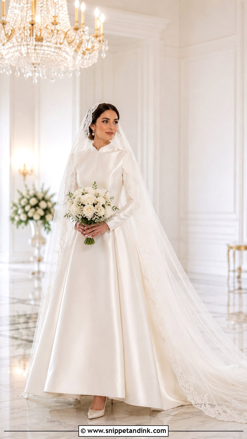 Orthodox Cathedral Veil Wedding Dress - Snippet and Ink - 25 Orthodox Wedding Dress Ideas