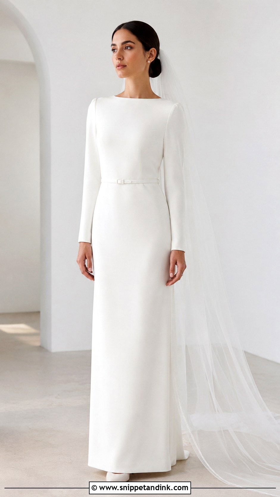 Orthodox Crepe Wedding Dress - Snippet and Ink - 25 Orthodox Wedding Dress Ideas