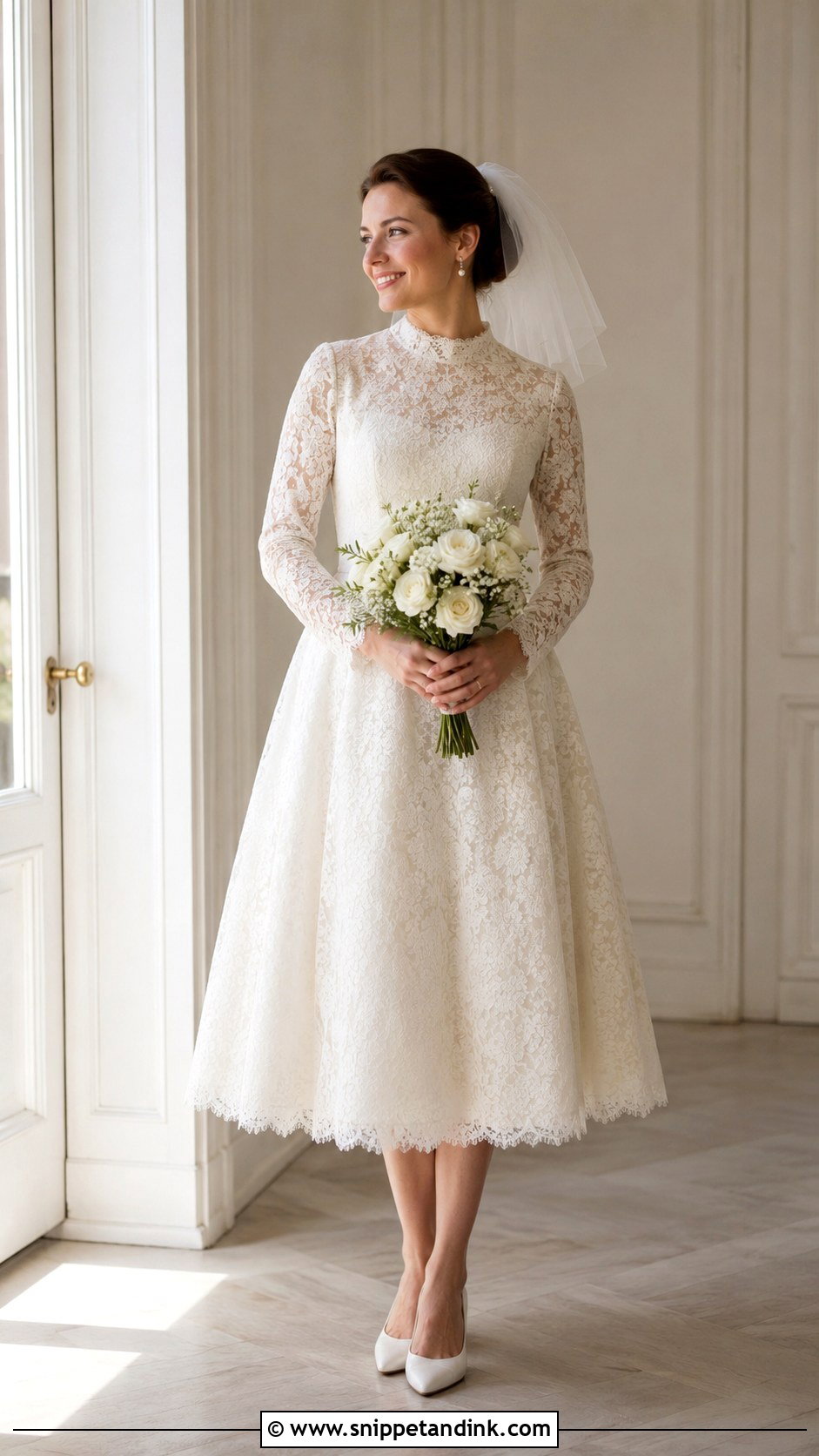 Orthodox Tea Length Wedding Dress - Snippet and Ink - 25 Orthodox Wedding Dress Ideas