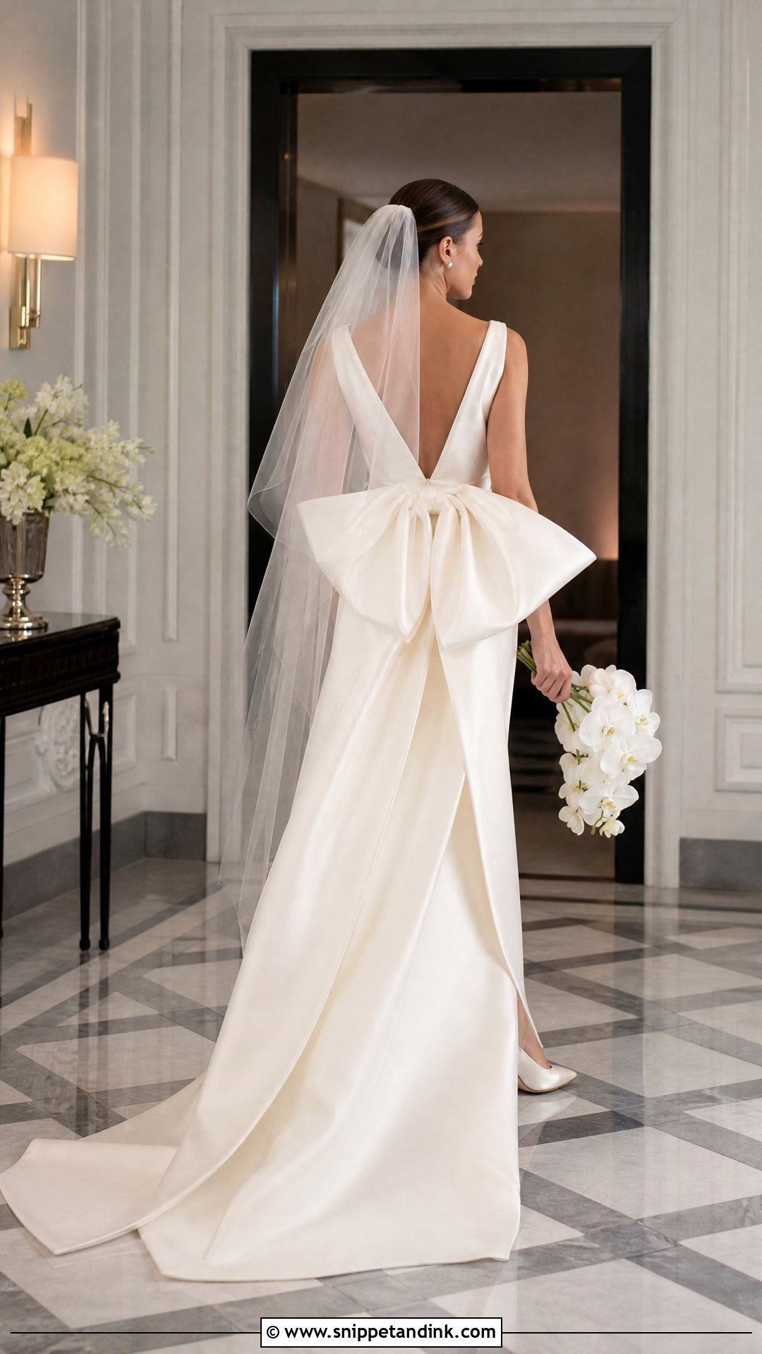 Oscar De La Renta Bow Back Wedding Dress - Snippet and Ink - 20 Oscar Dela Renta Wedding Dress Ideas