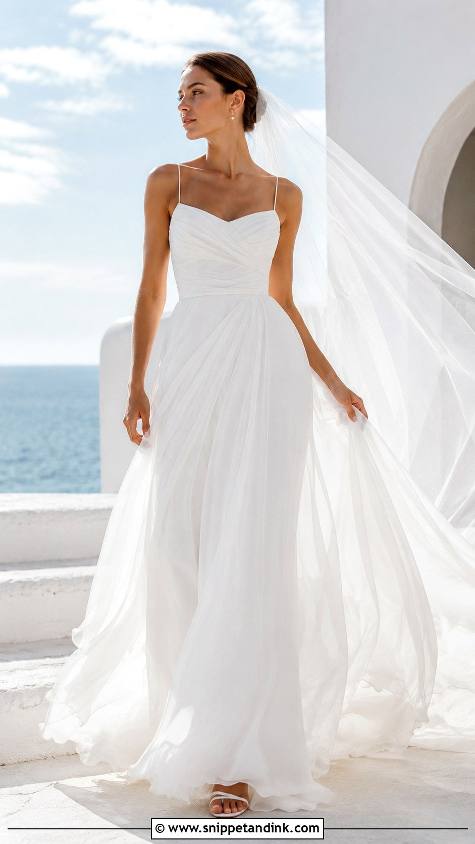 Oscar De La Renta Chiffon Wedding Dress - Snippet and Ink - 30 Oscar De La Renta Wedding Dress Ideas