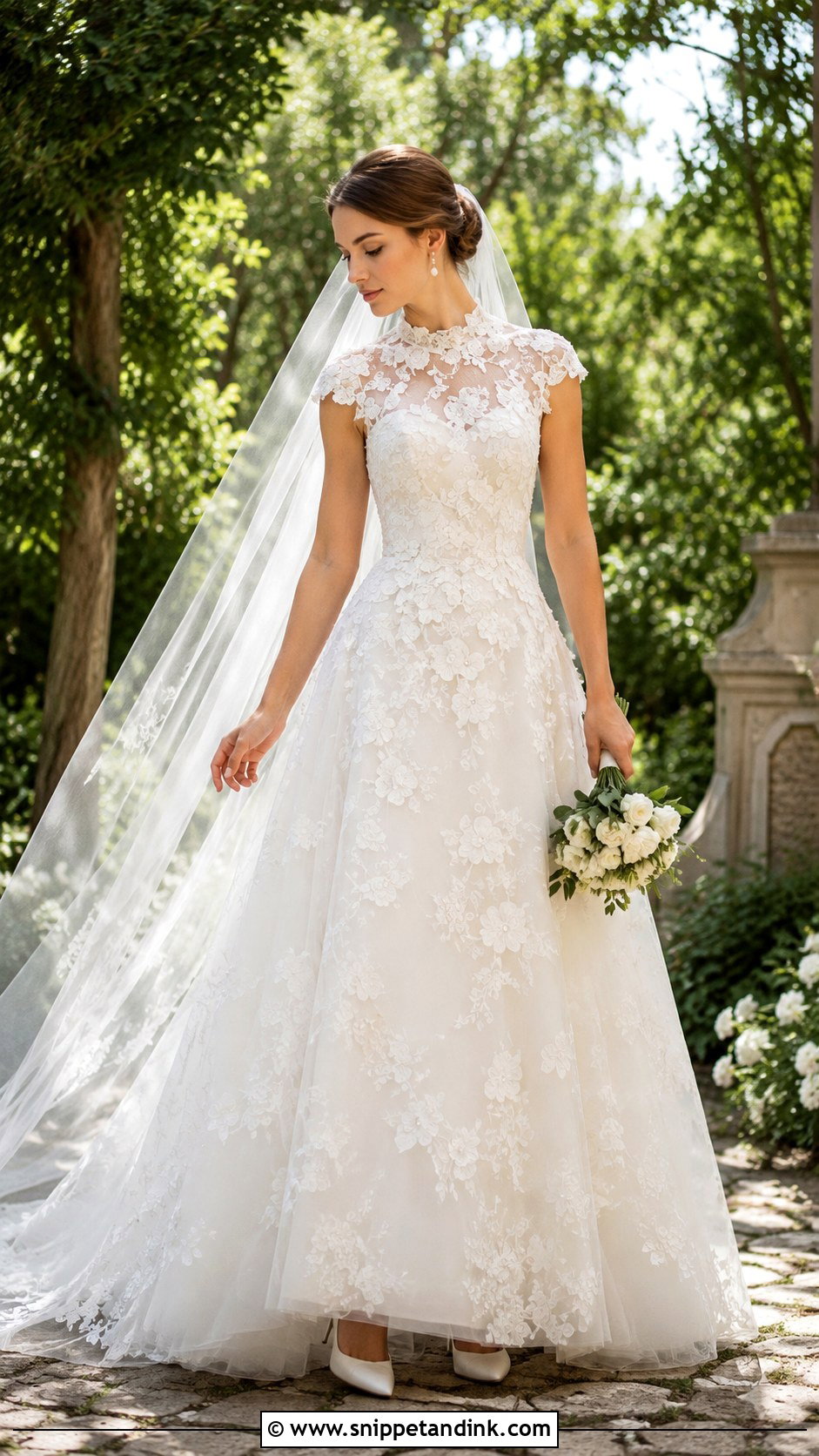 Oscar De La Renta Floral Lace Wedding Gown - Snippet and Ink - 30 Oscar De La Renta Wedding Dress Ideas