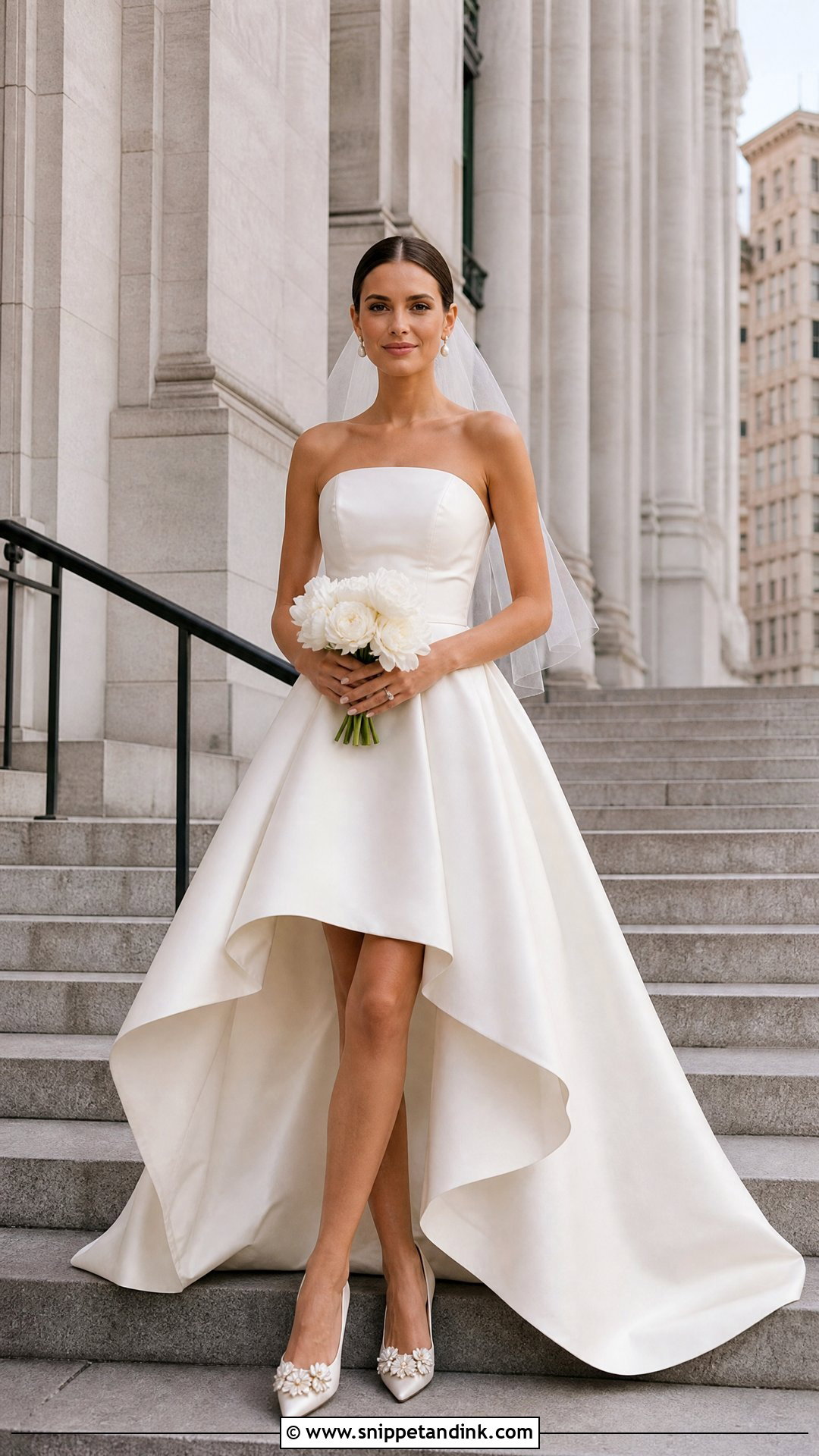 Oscar De La Renta High Low Wedding Dress - Snippet and Ink - 20 Oscar Dela Renta Wedding Dress Ideas