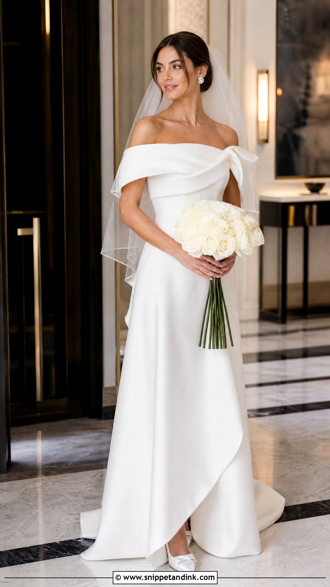 Oscar De La Renta Off Shoulder Ruffle Gown - Snippet and Ink - 20 Oscar Dela Renta Wedding Dress Ideas