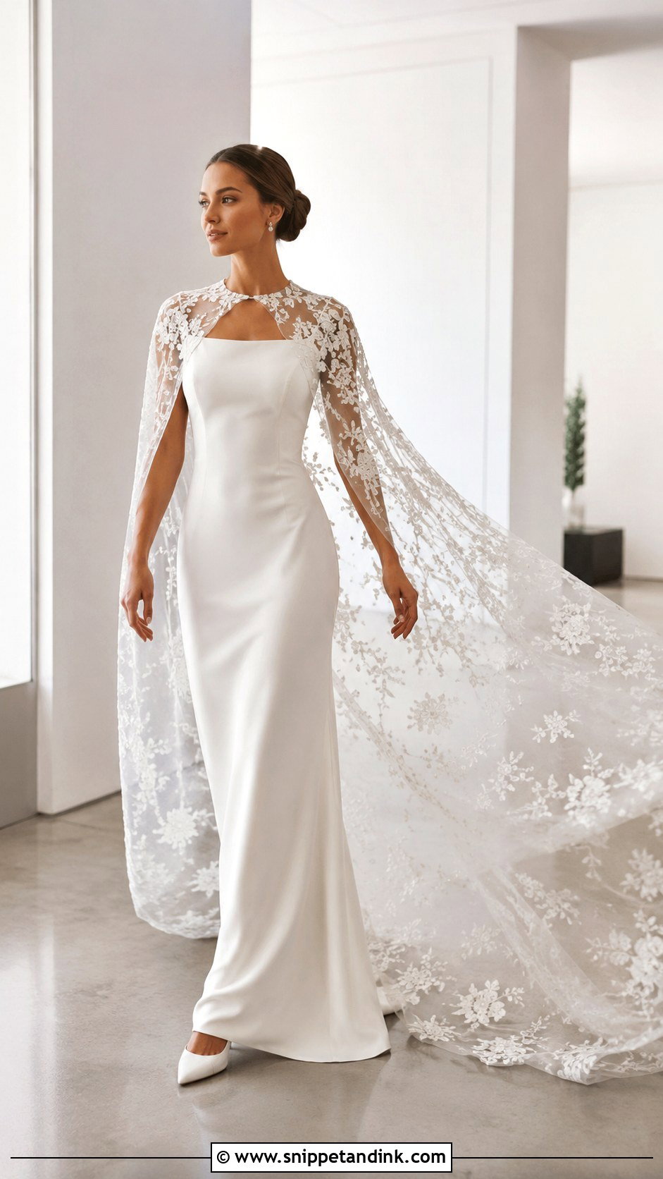 Oscar De La Renta Wedding Dress With Cape - Snippet and Ink - 30 Oscar De La Renta Wedding Dress Ideas
