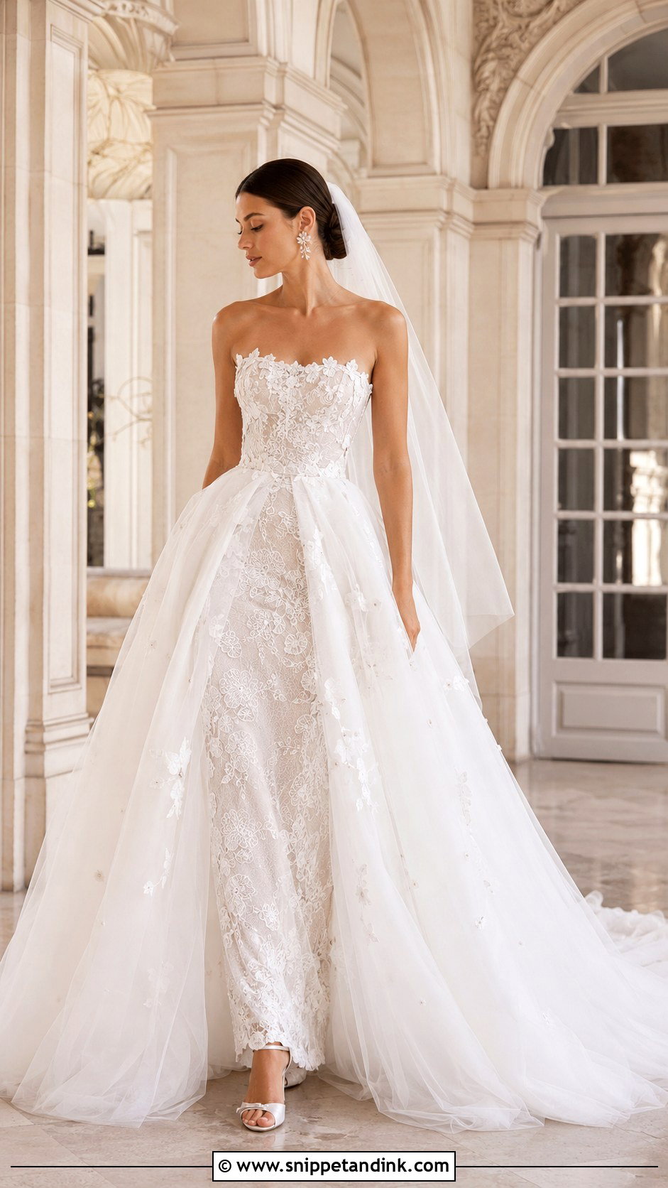 Oscar De La Renta Wedding Dress With Overskirt - Snippet and Ink - 30 Oscar De La Renta Wedding Dress Ideas