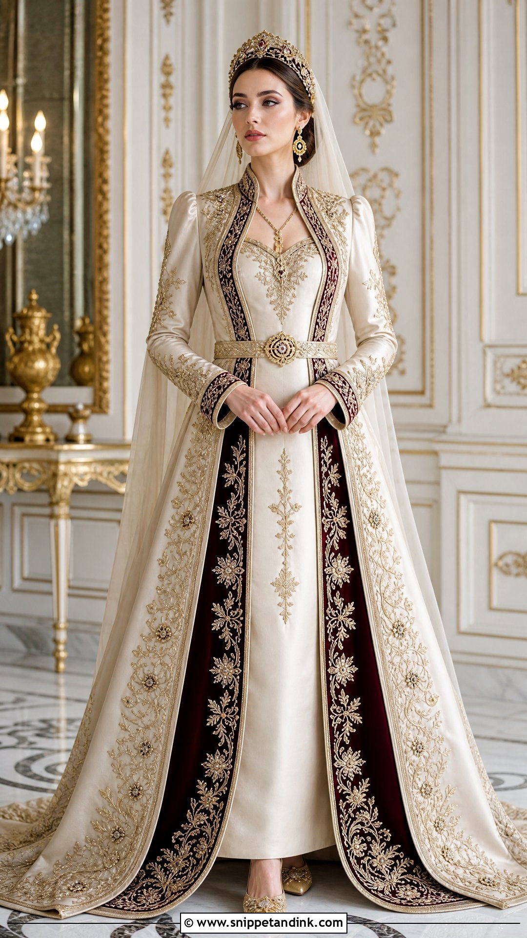 Ottoman Kaftan Turkish Bridal Dress - Snippet and Ink - 25 Turkish Bridal Dresses