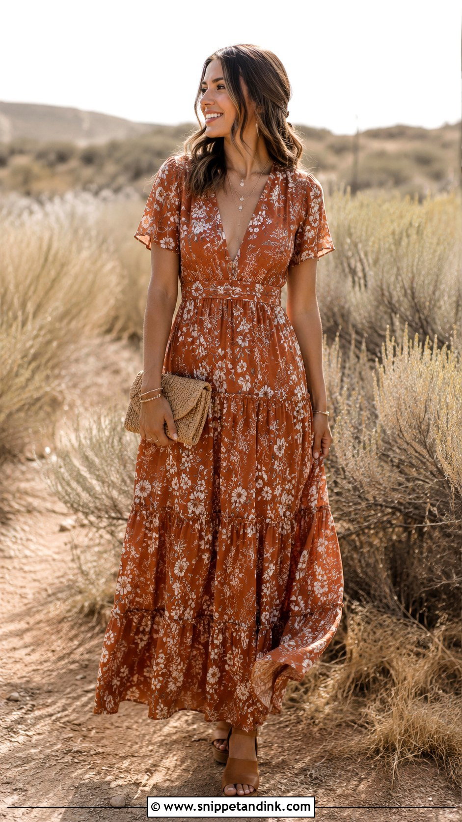 Outdoor Wedding Boho Maxi Dress - Snippet and Ink - 30 Outdoor Wedding Dress Ideas