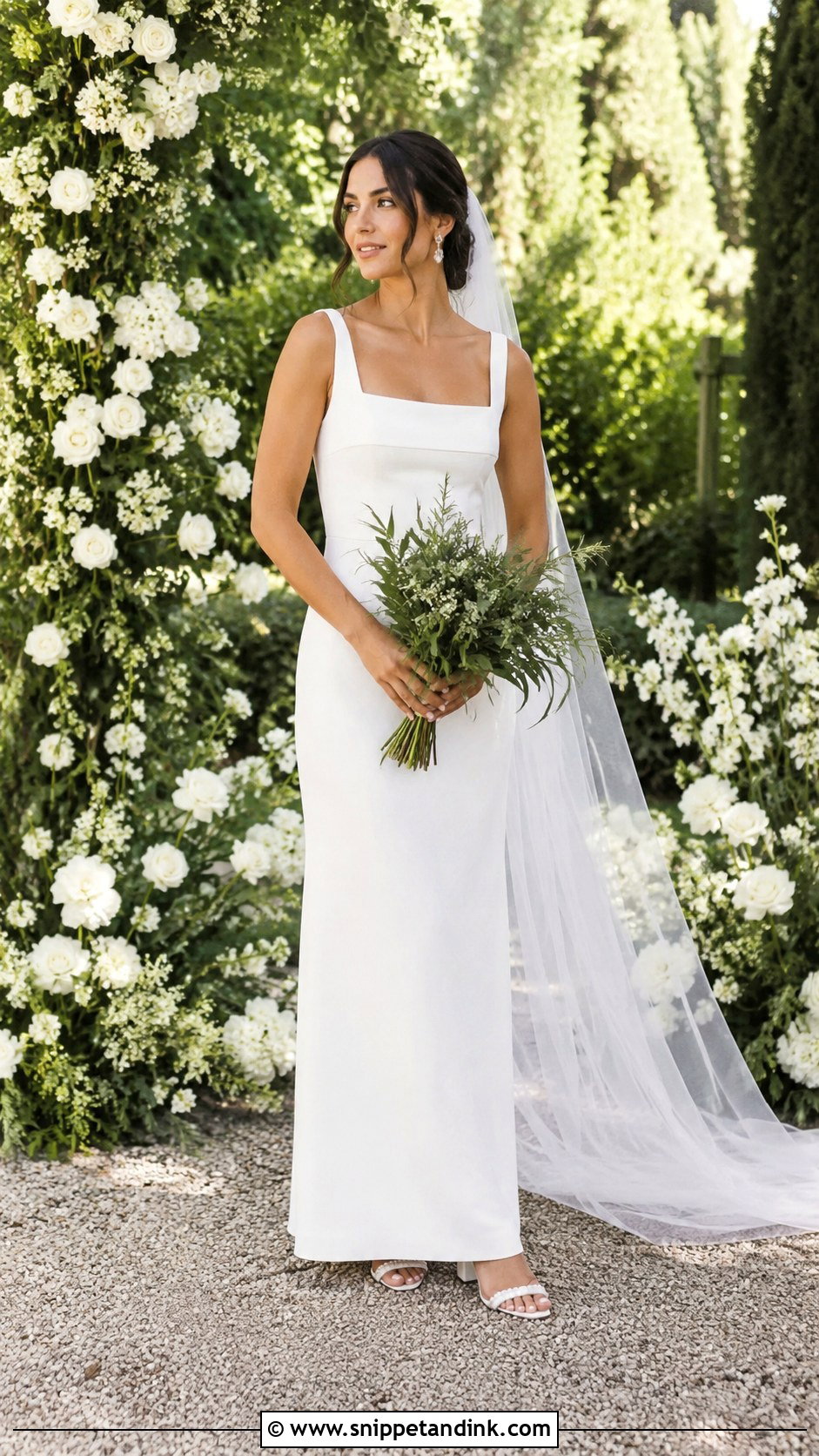 Outdoor Wedding Bride Simple Dress - Snippet and Ink - 30 Outdoor Wedding Dress Ideas