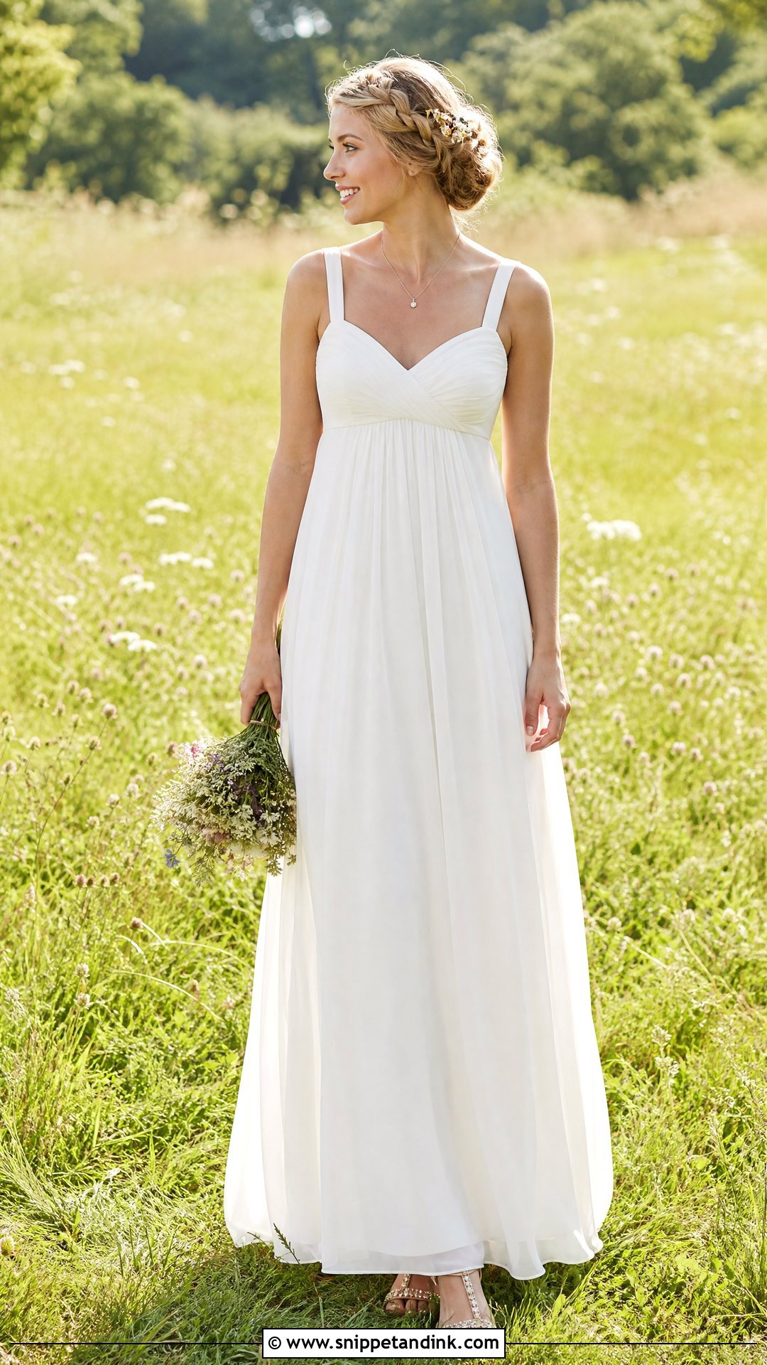 Outdoor Wedding Empire Waist Dress - Snippet and Ink - 25 Outside Wedding Dress Ideas
