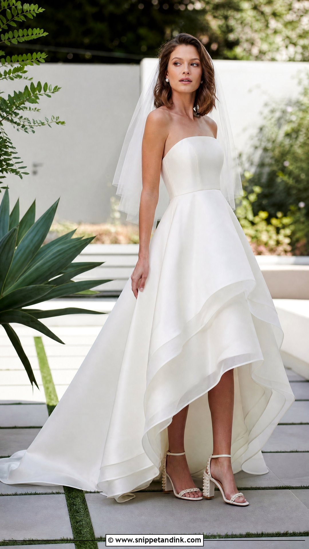 Outdoor Wedding High Low Dress - Snippet and Ink - 25 Outside Wedding Dress Ideas