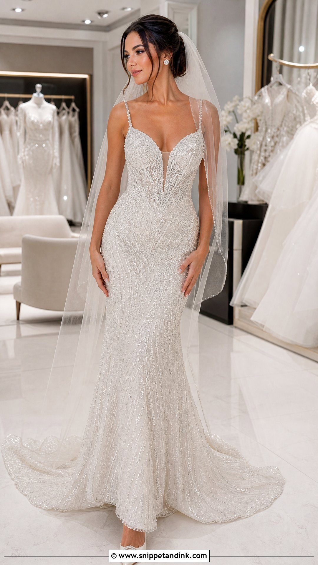 Over Beaded Wedding Dress - Snippet and Ink - 25 Ugly Wedding Dresses