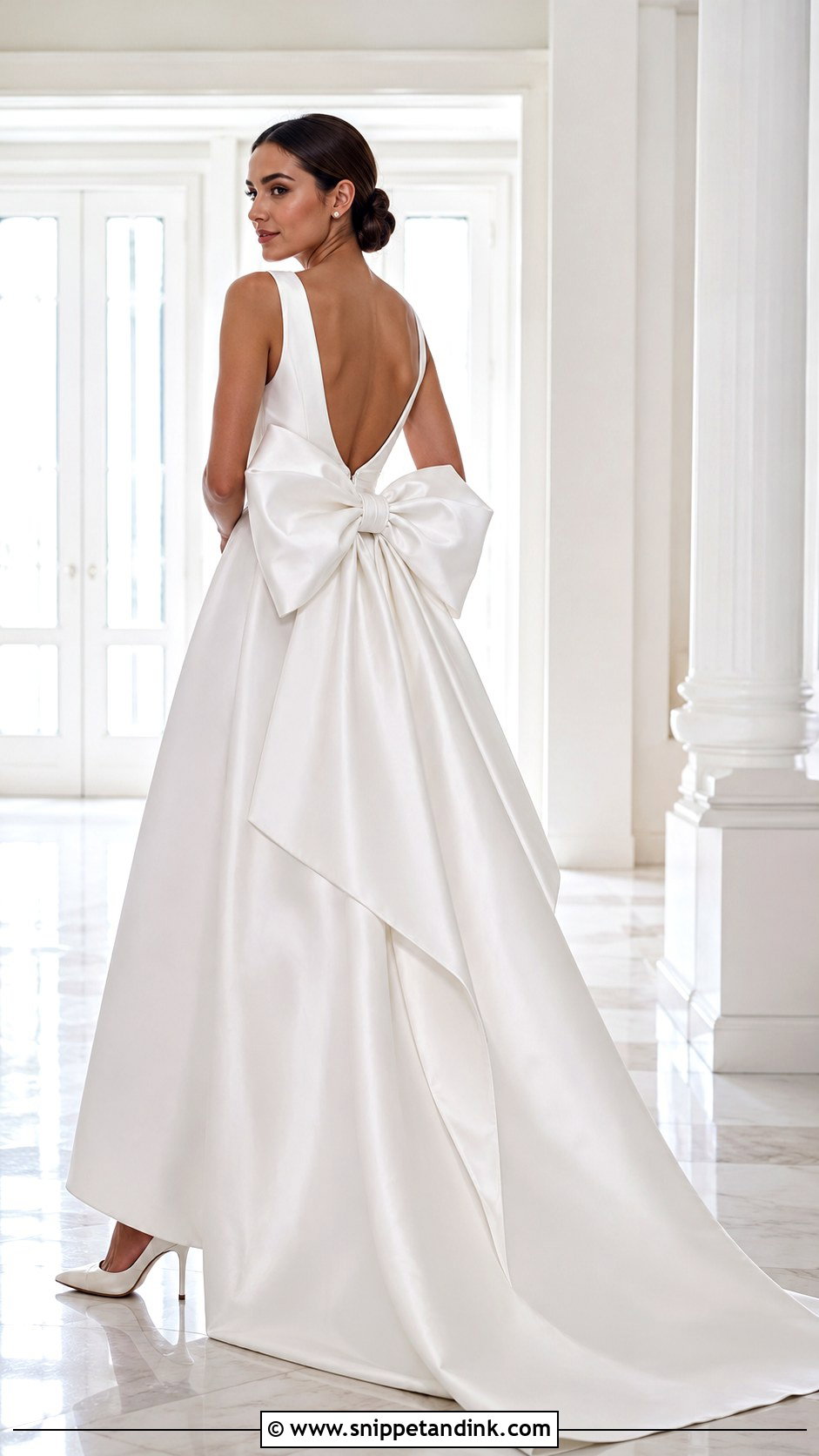 Oversized Bow Wedding Dress - Snippet and Ink - 20 Statement Wedding Dress Ideas