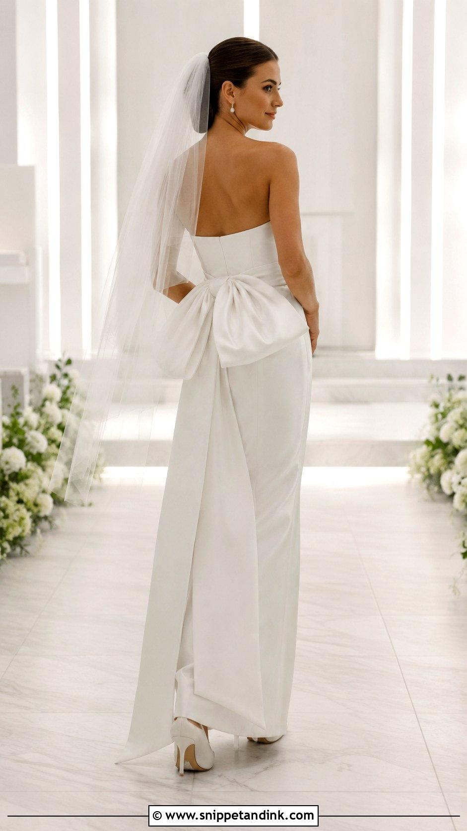 Oversized Bow Wedding Dress - Snippet and Ink - 20 Wedding Dress Details Ideas