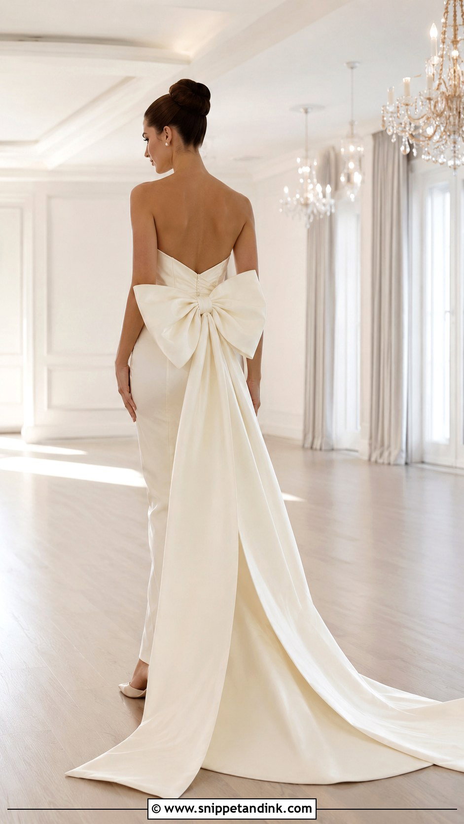Oversized Bow Wedding Dress - Snippet and Ink - 20 Dramatic Wedding Dresses
