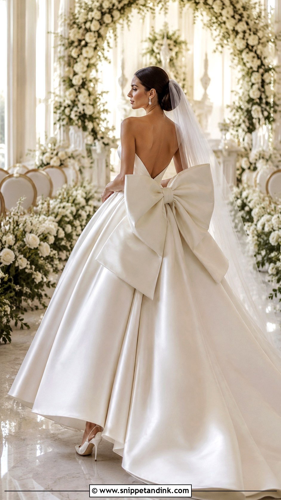 Oversized Bow Wedding Dress - Snippet and Ink - 20 Maximalist Wedding Dress Ideas