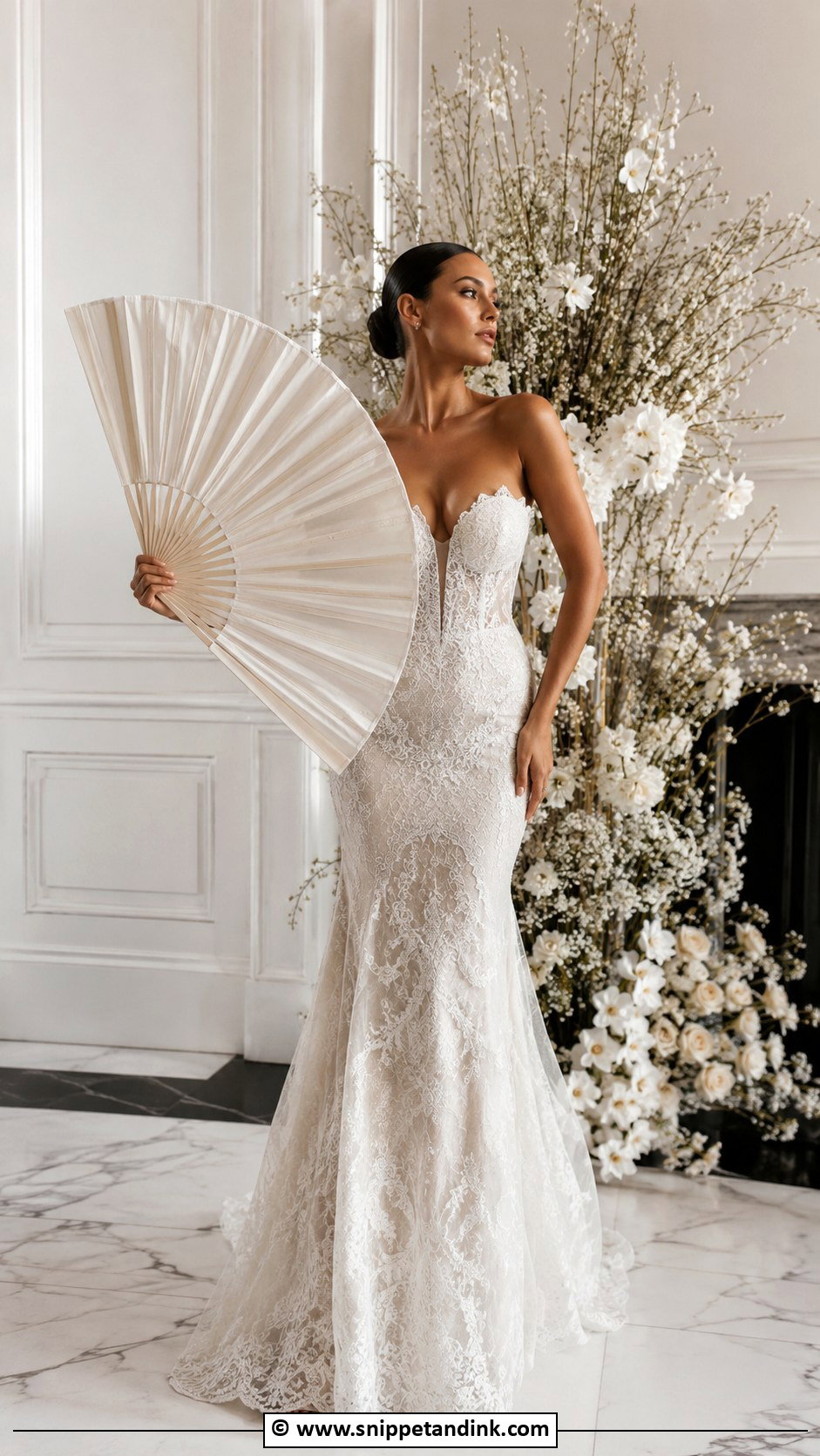 Oversized Bridal Hand Fan - Snippet and Ink - 25 Bridal Hand Fan Ideas