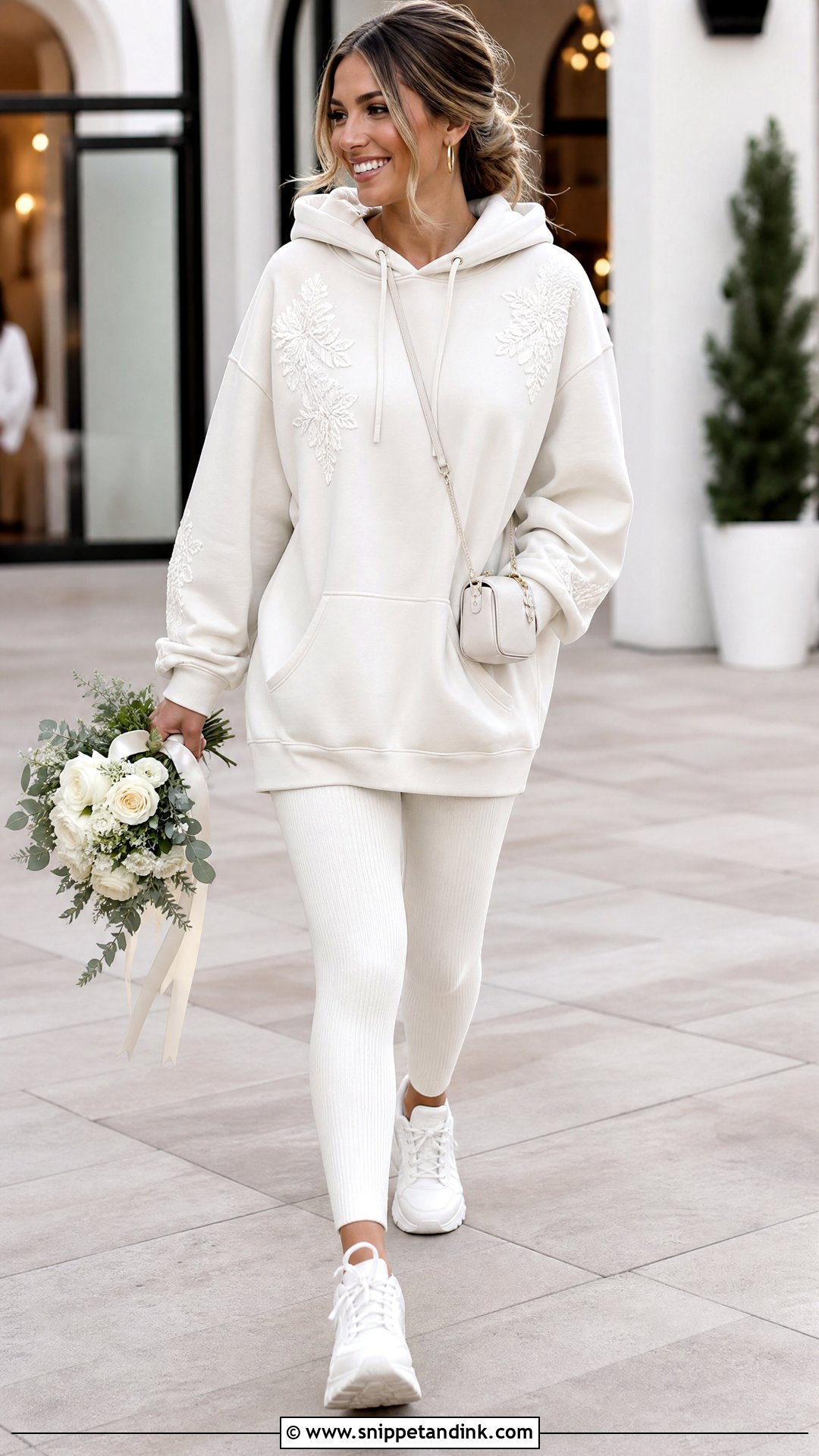 Oversized Hoodie Wedding Sweatsuit - Snippet and Ink - 20 Wedding Sweatsuit Ideas