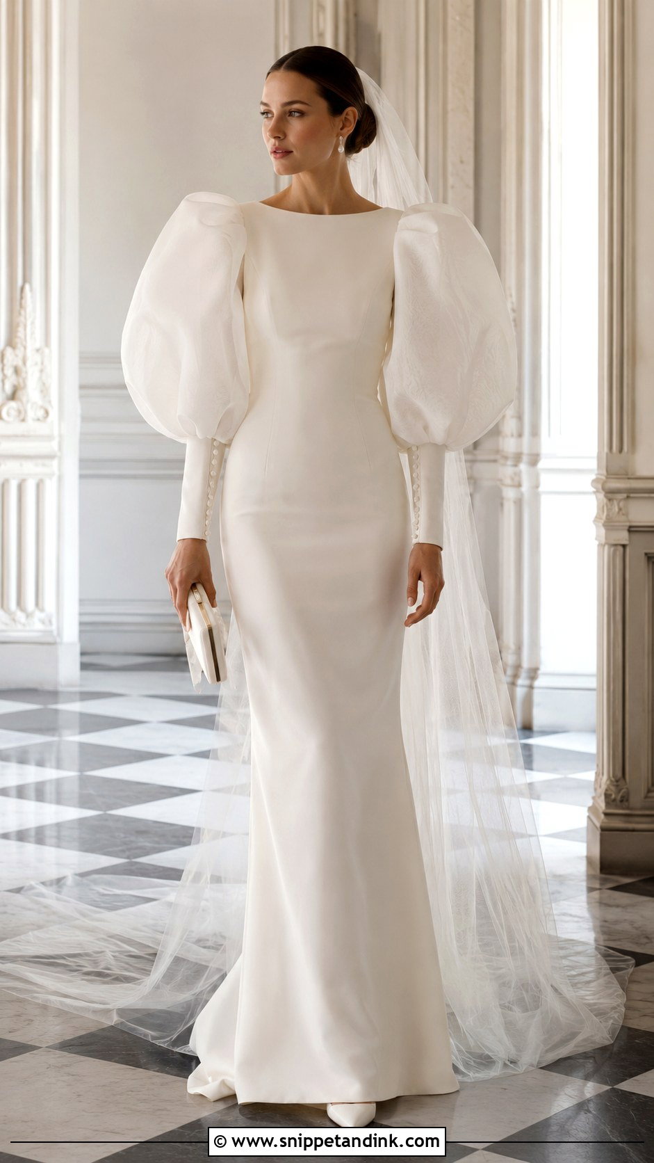 Oversized Sleeve Wedding Dress - Snippet and Ink - 20 Bizarre Wedding Dresses