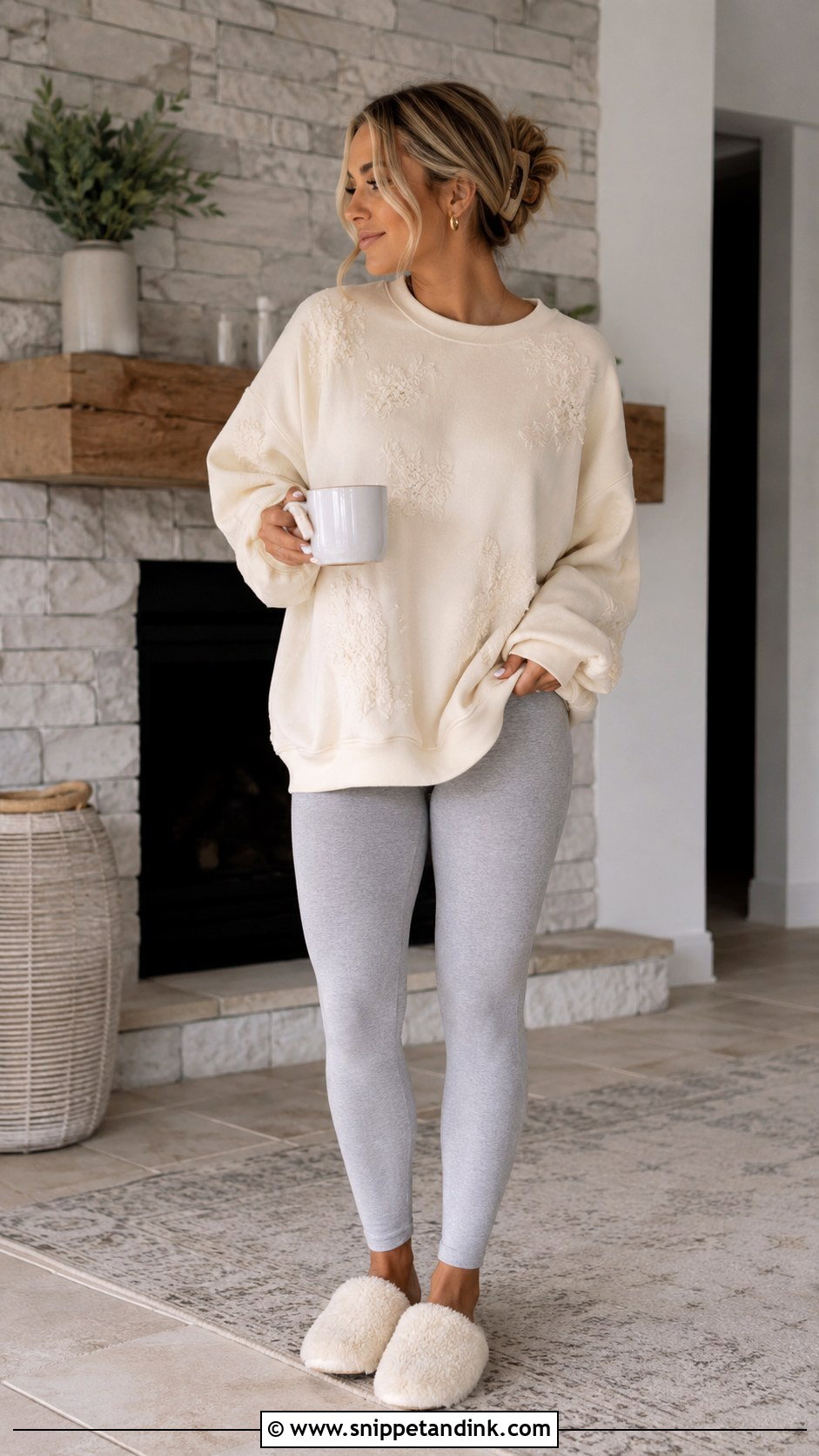 Oversized Sweatshirt And Leggings Outfit - Snippet and Ink - 25 Wedding Morning Outfit Ideas
